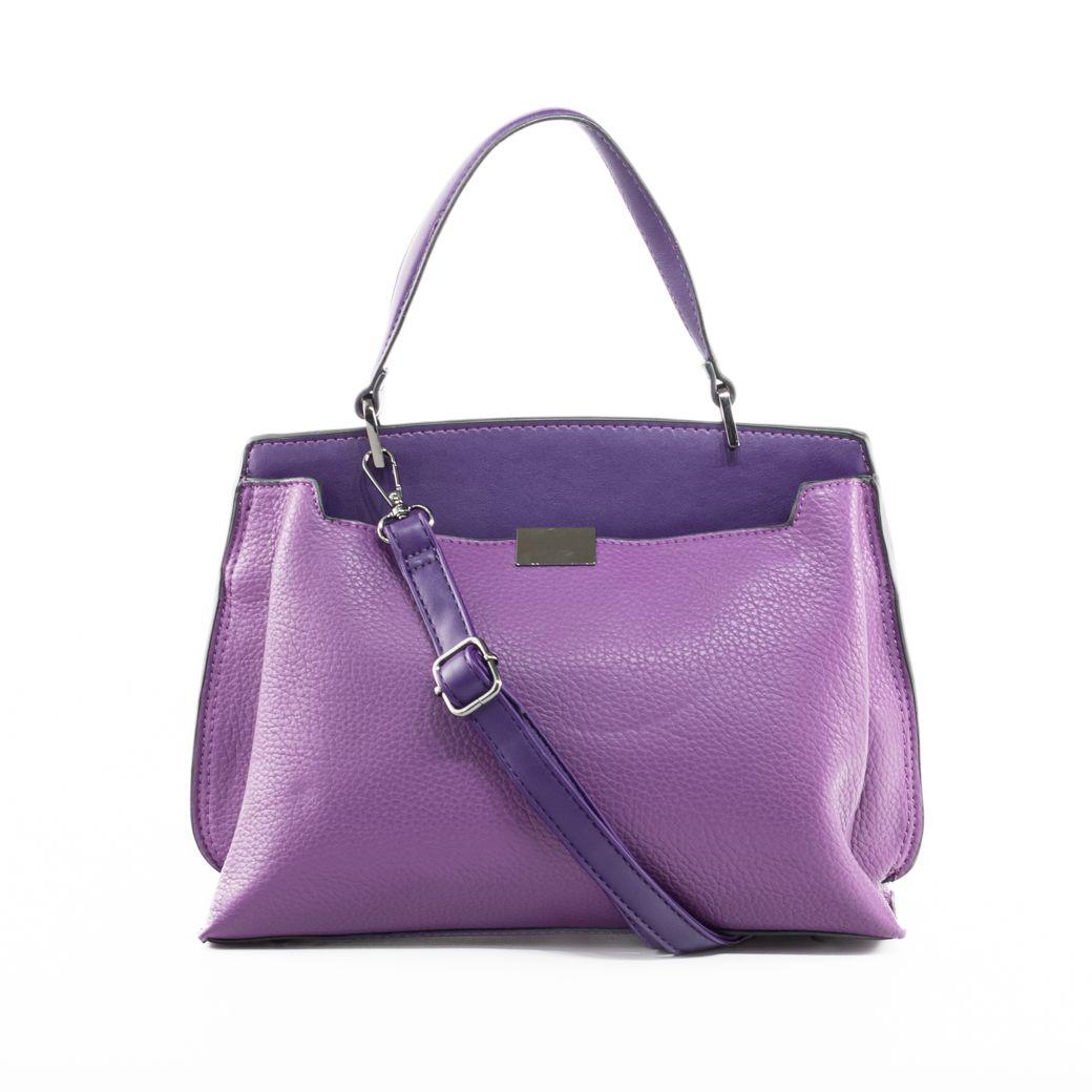 Cartera rigida placa frontal Lila-3