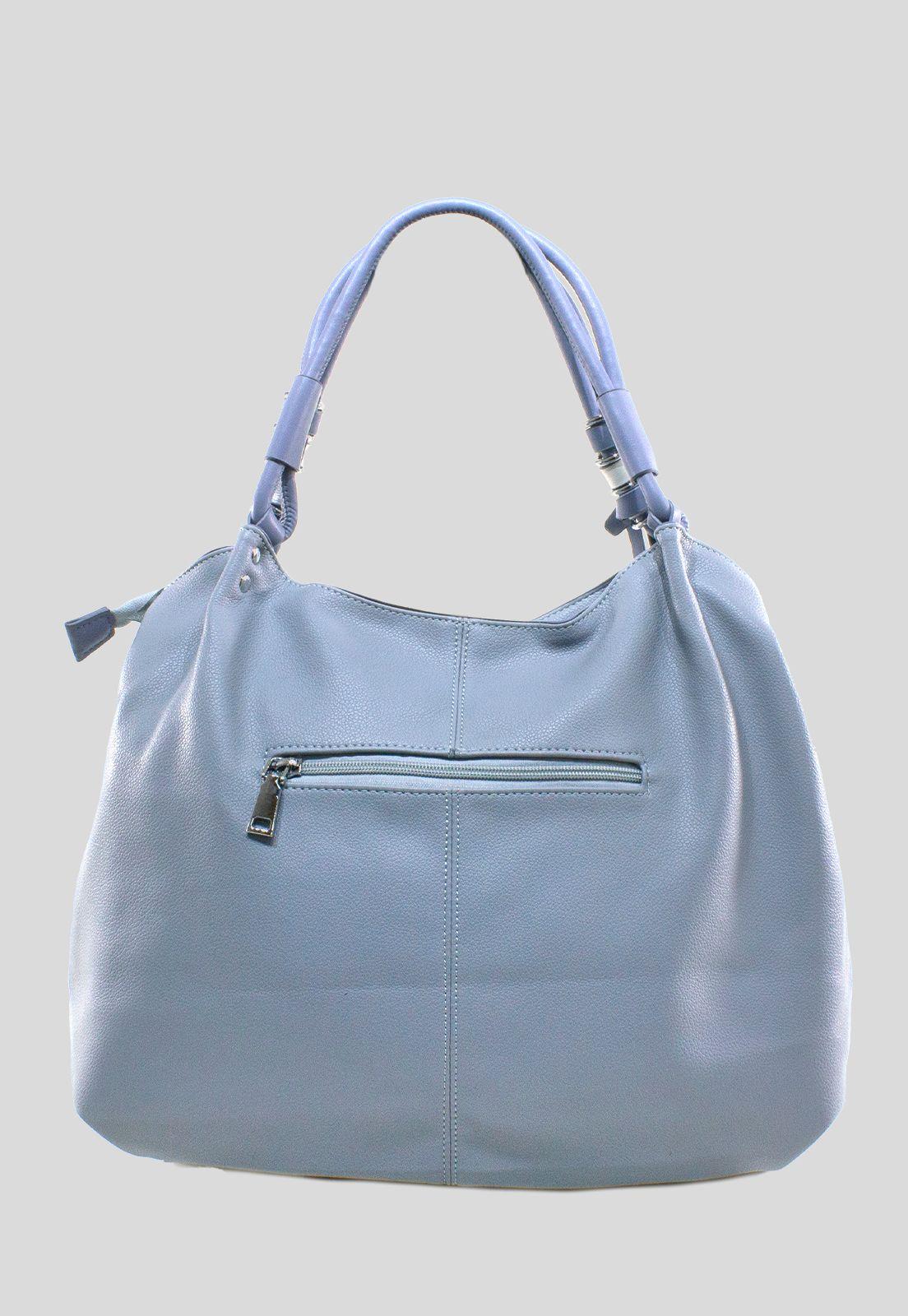 Cartera Con Tubos Manilla Celeste-2