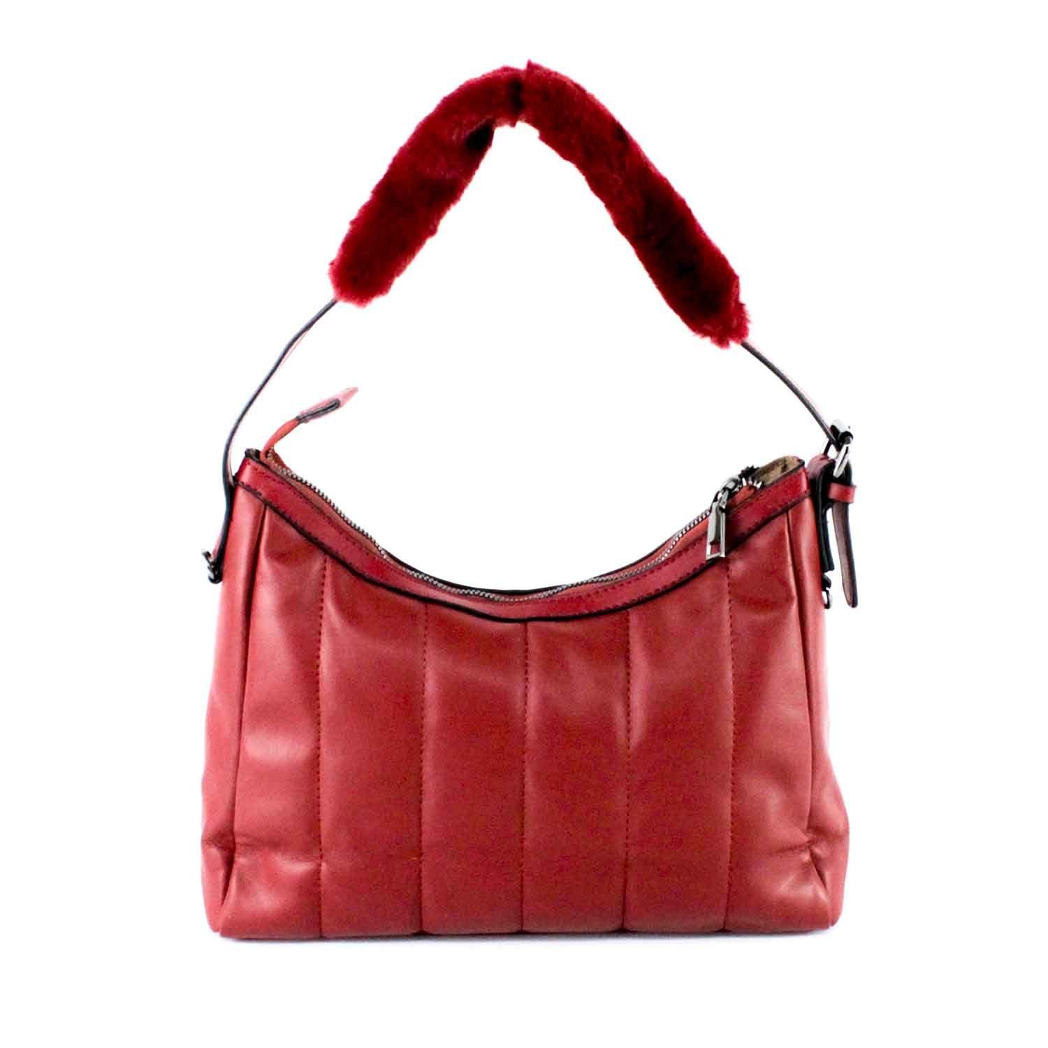 Cartera Ecocuero Cierre 460 Mujer Rojo Mailea-2