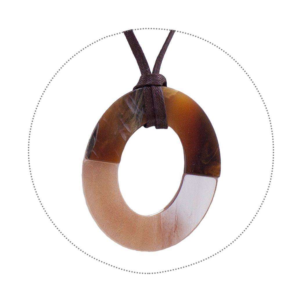 Collar 1 Argolla Bicolor Taupe-2