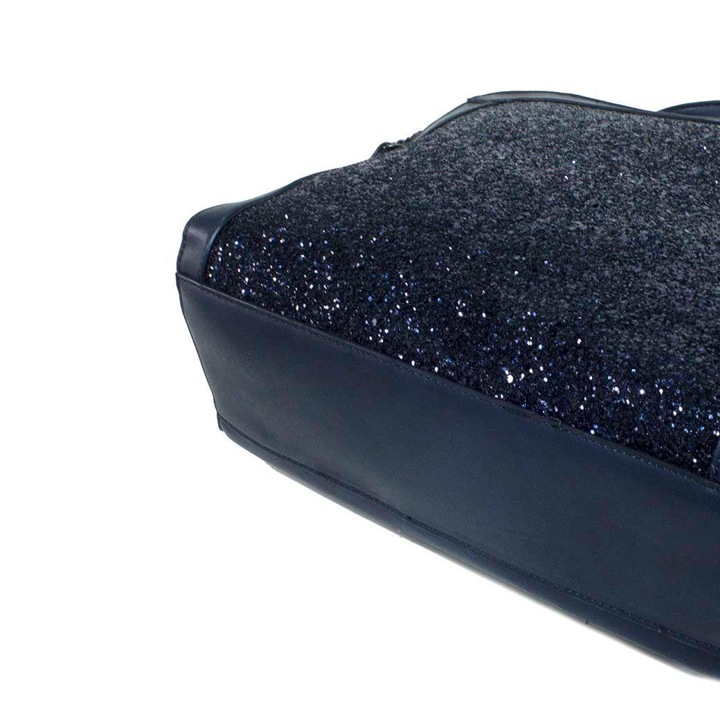 Cartera Grande Rigida Metal Azul-4