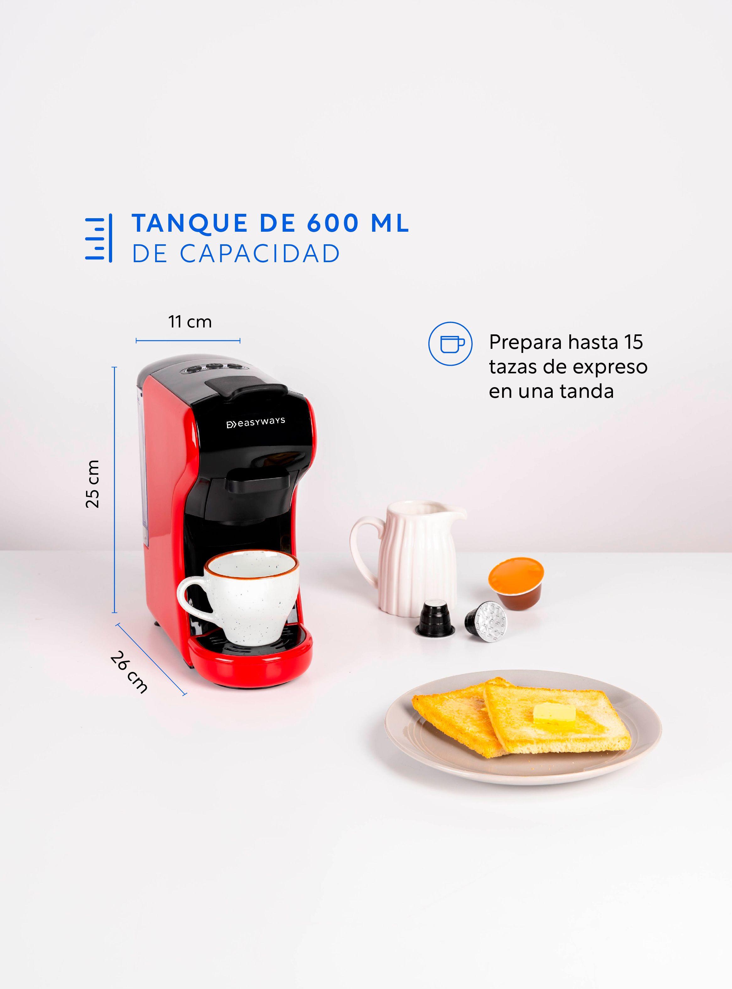 Cafetera Expresso Milano Coffee 3 En 1 Rojo-4