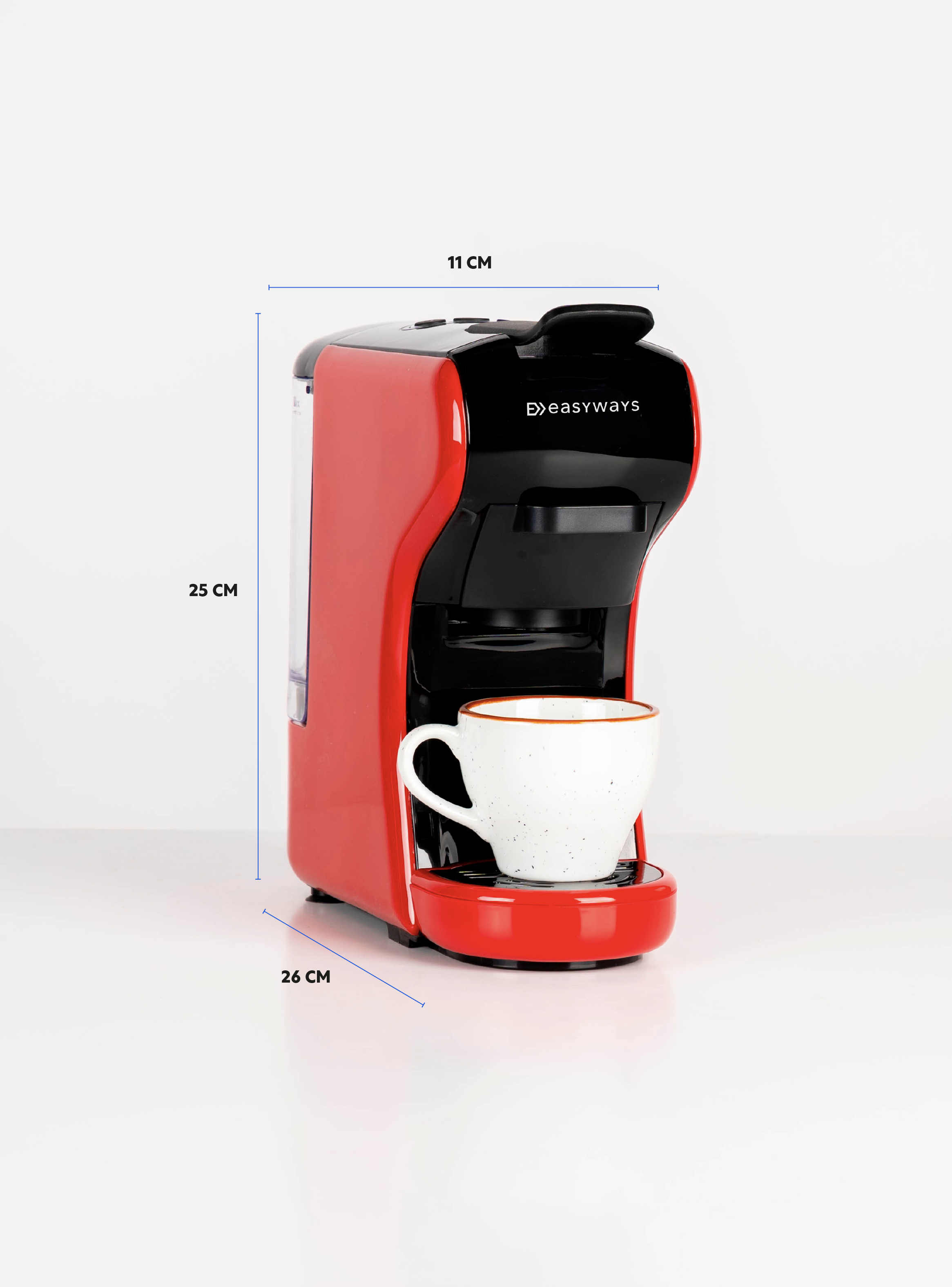 Cafetera Expresso Milano Coffee 3 En 1 Rojo-6