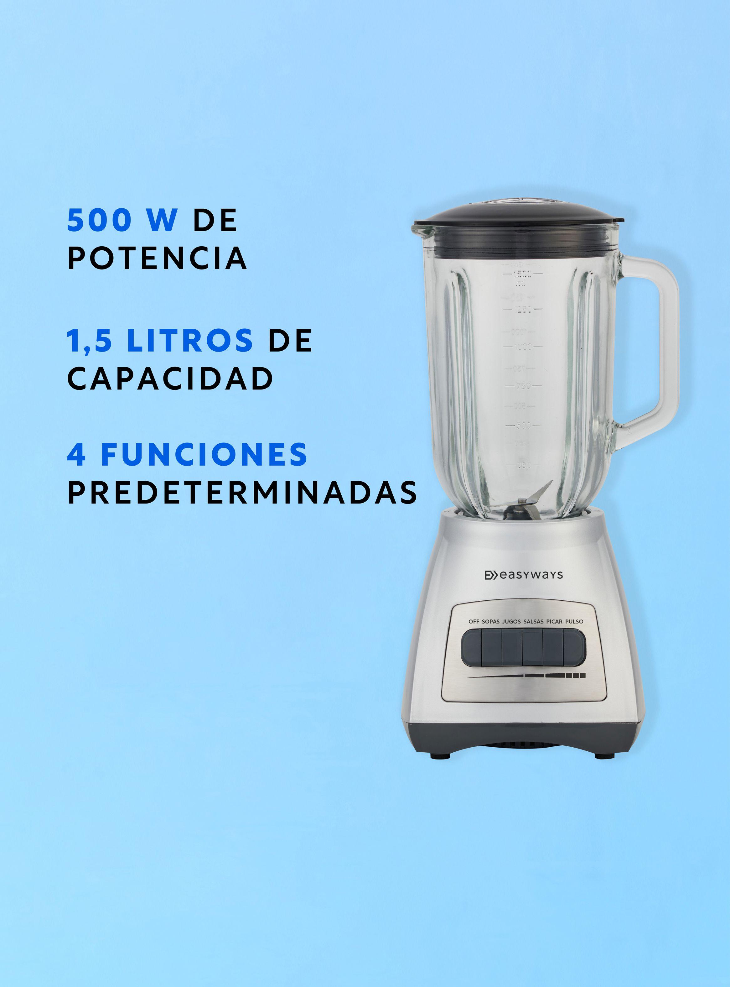 Licuadora Crush n' roll Silver  1,5 Litros EasyWays-2