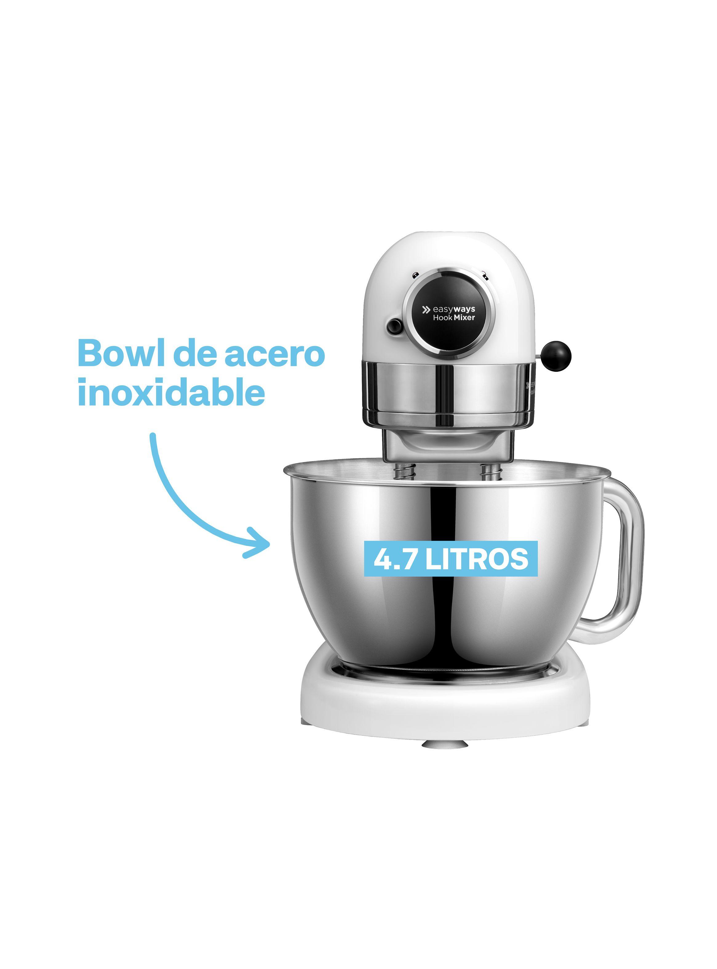 Batidora De Pedestal Hook Mixer Blanco-5