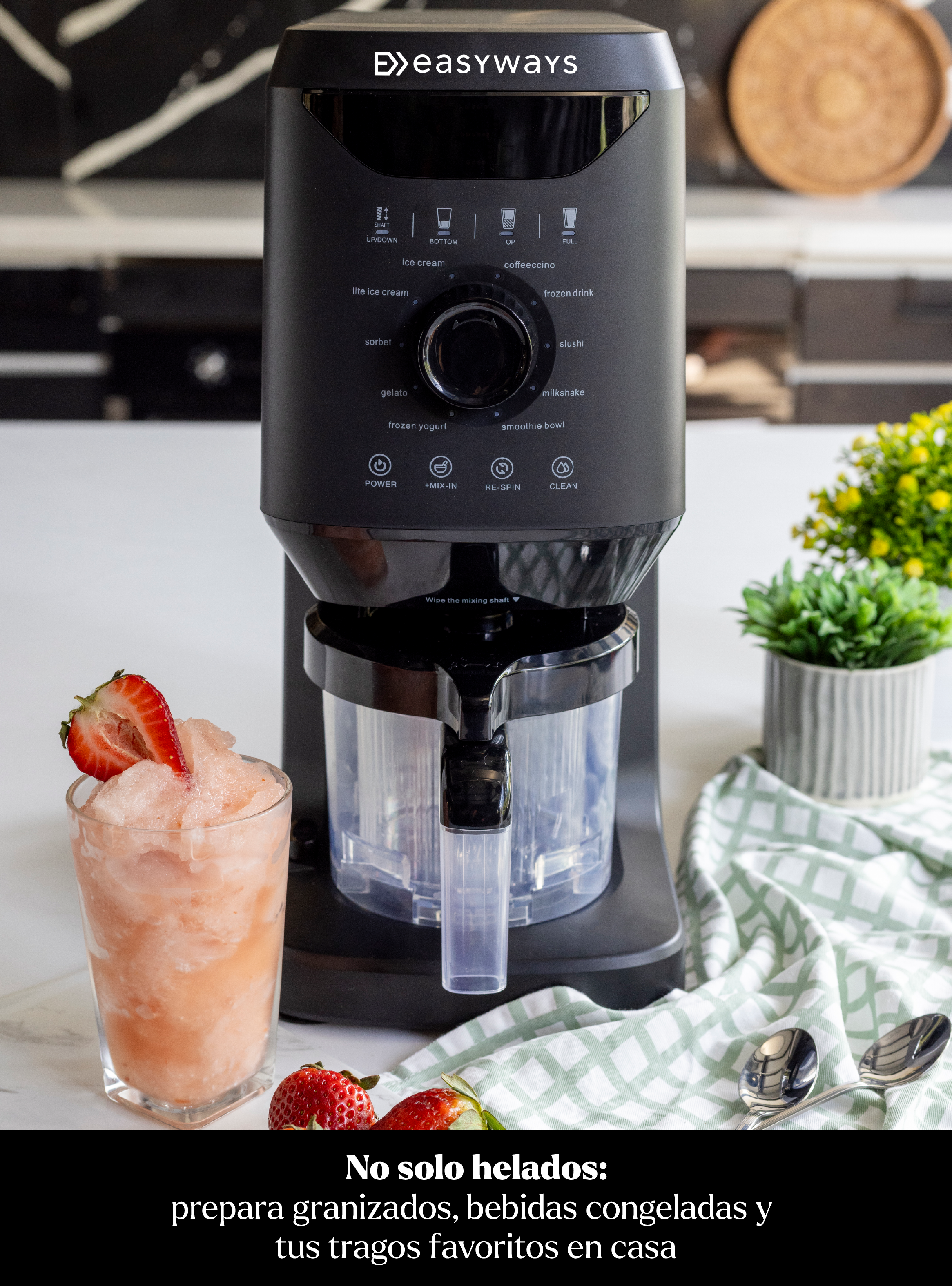 Máquina de Helado Amalfi Deluxe + 3 Bowls 500 ml EasyWays-2