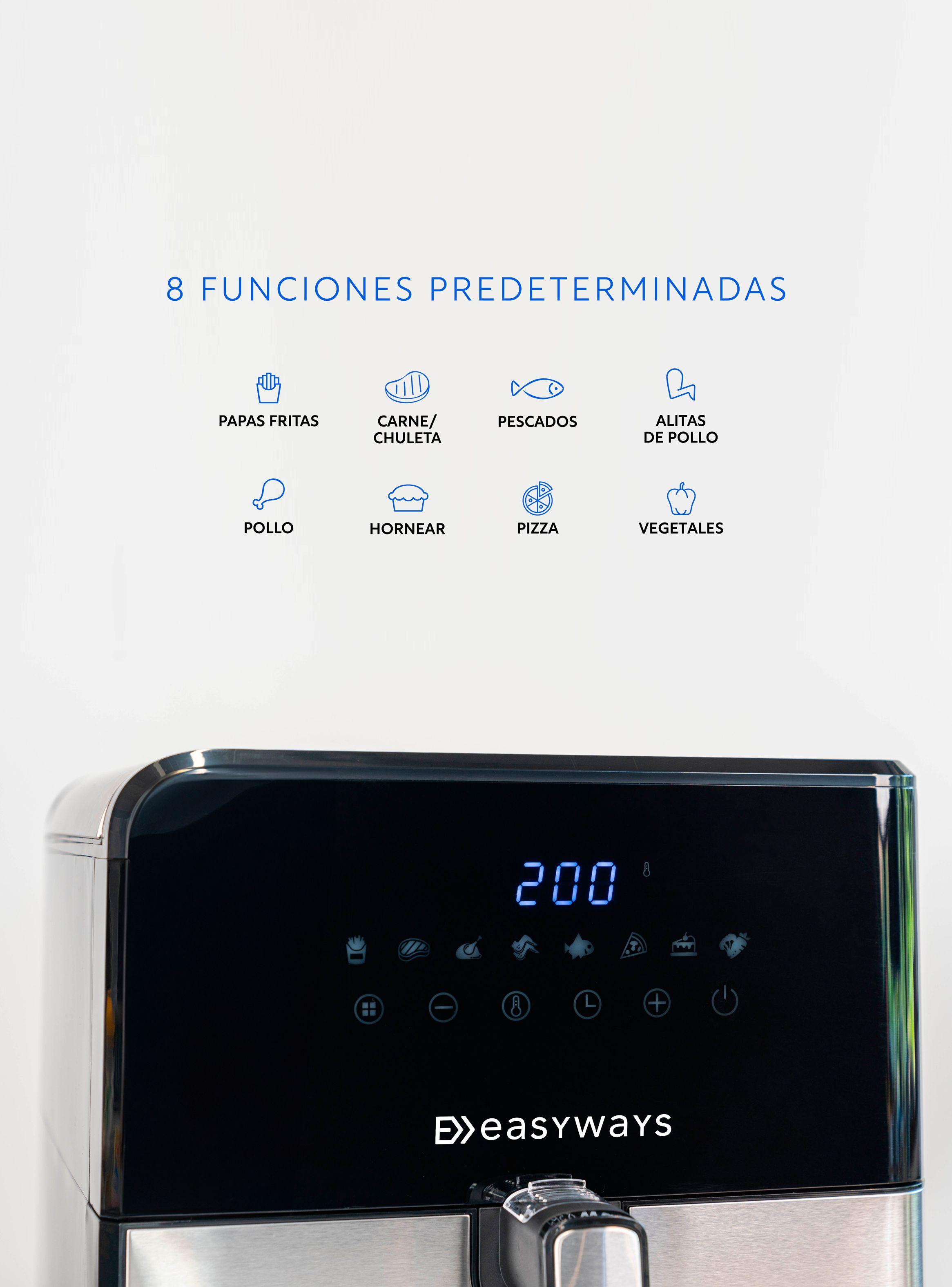 Freidora De Aire Air Fryer Xl 6,2l Easyways-4