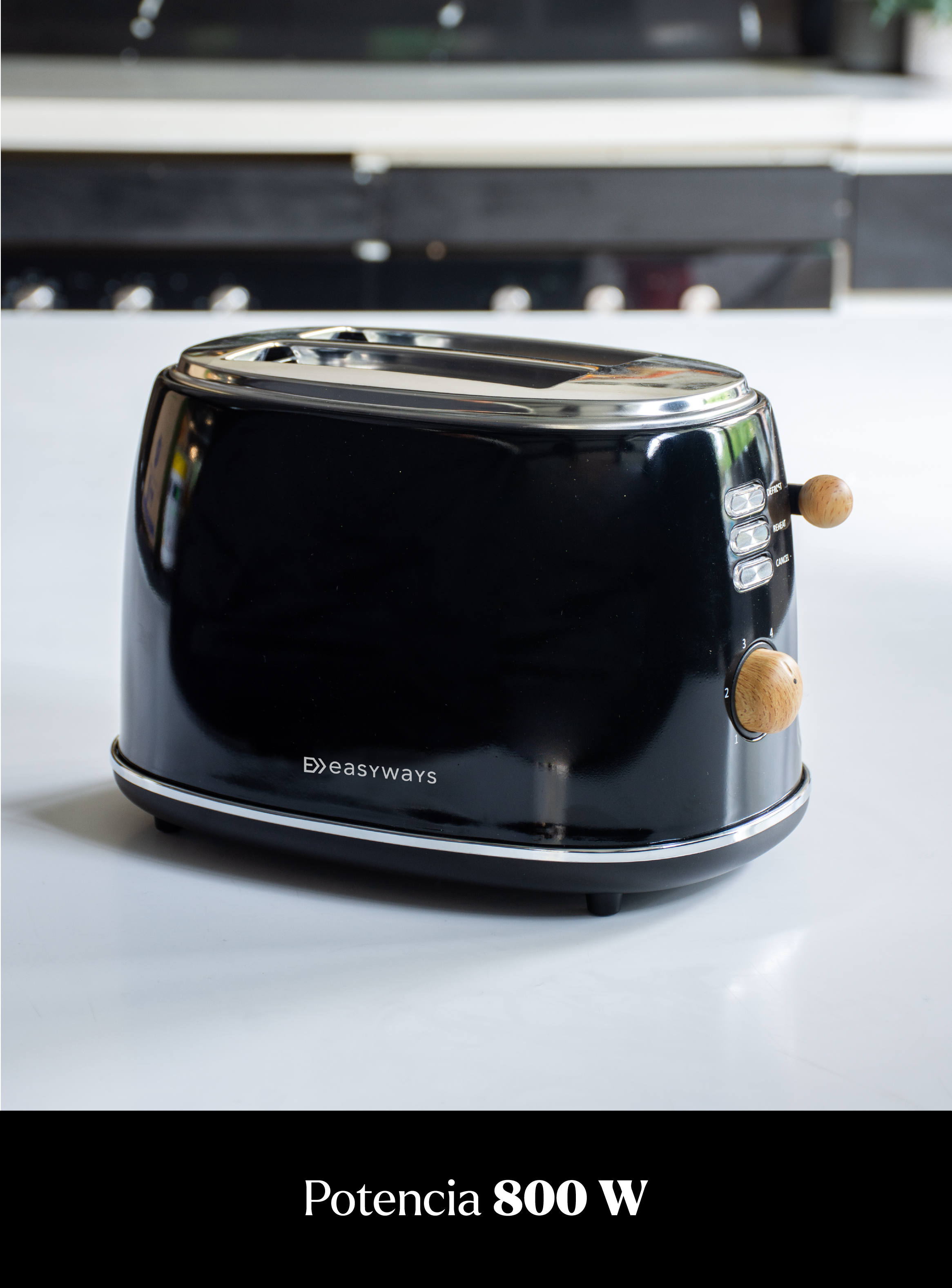 Tostador Desing 2 rebanadas Rojo EasyWays-2