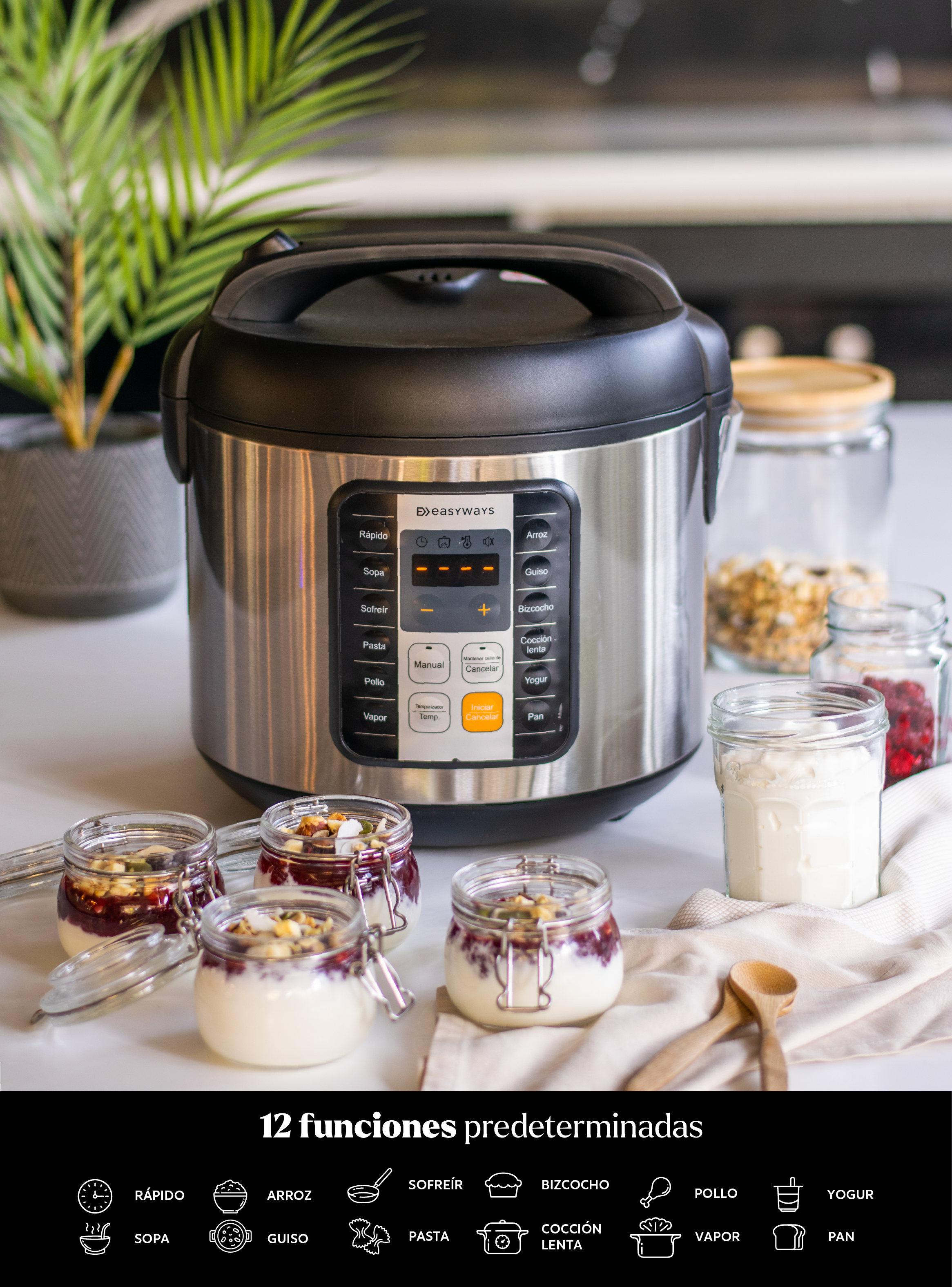 Olla de Cocción MultiCooker Pro 5,5 L EasyWays-2