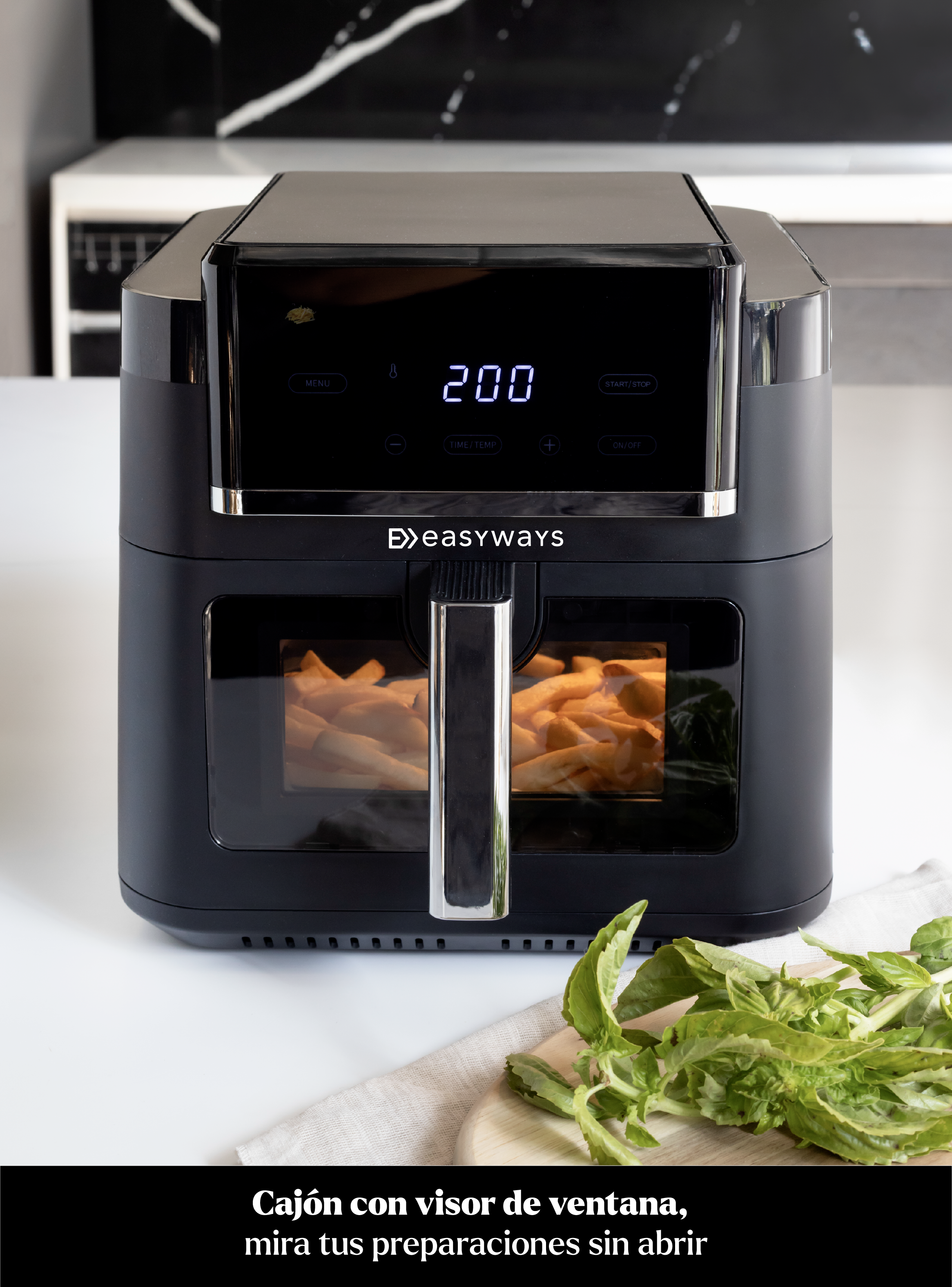 Freidora de Aire Air Fryer Xl prime 7,5L con visor EasyWays-1