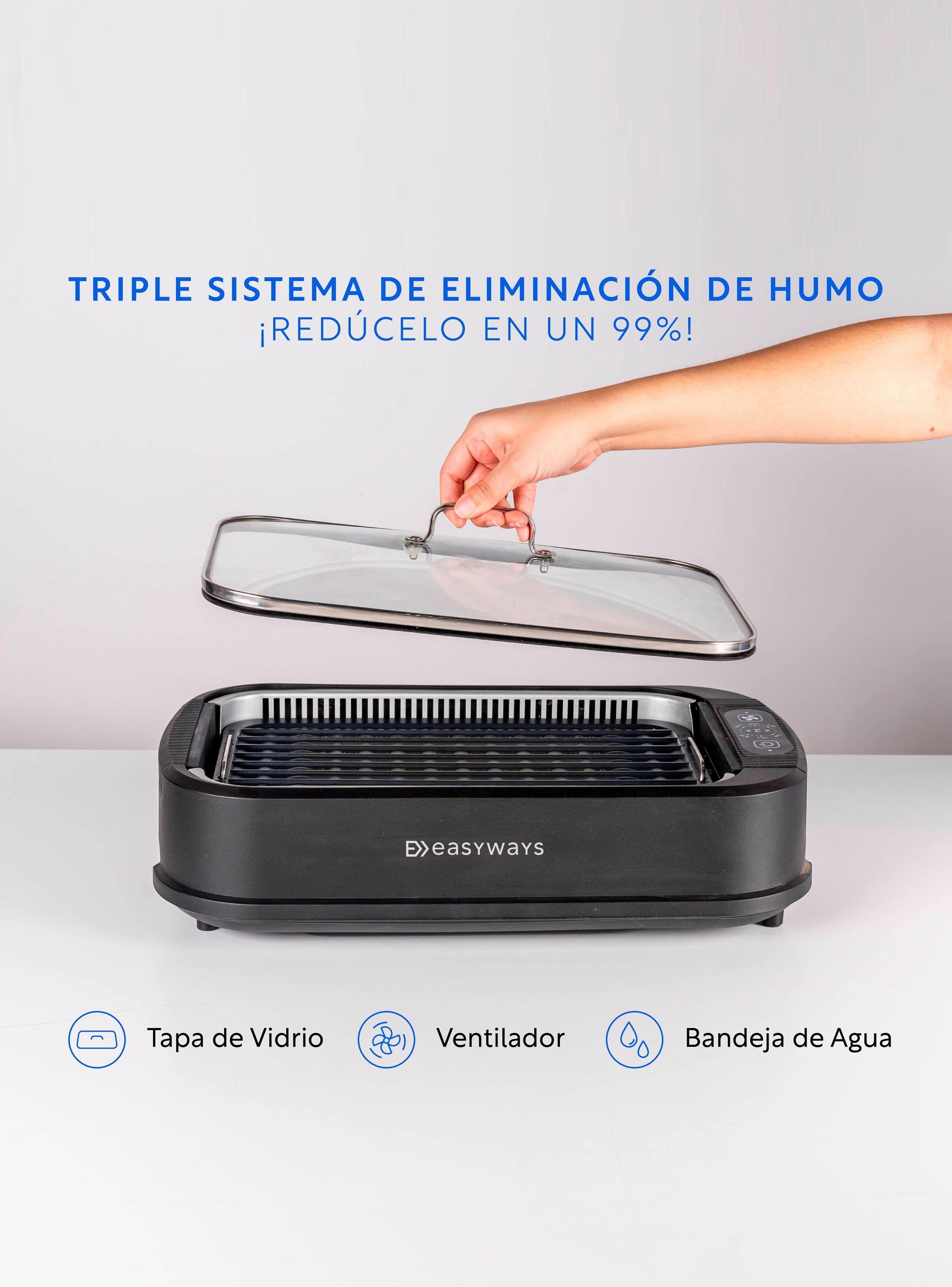 Parrilla Electrica Smokeless Grill Master Negro Easyways-2
