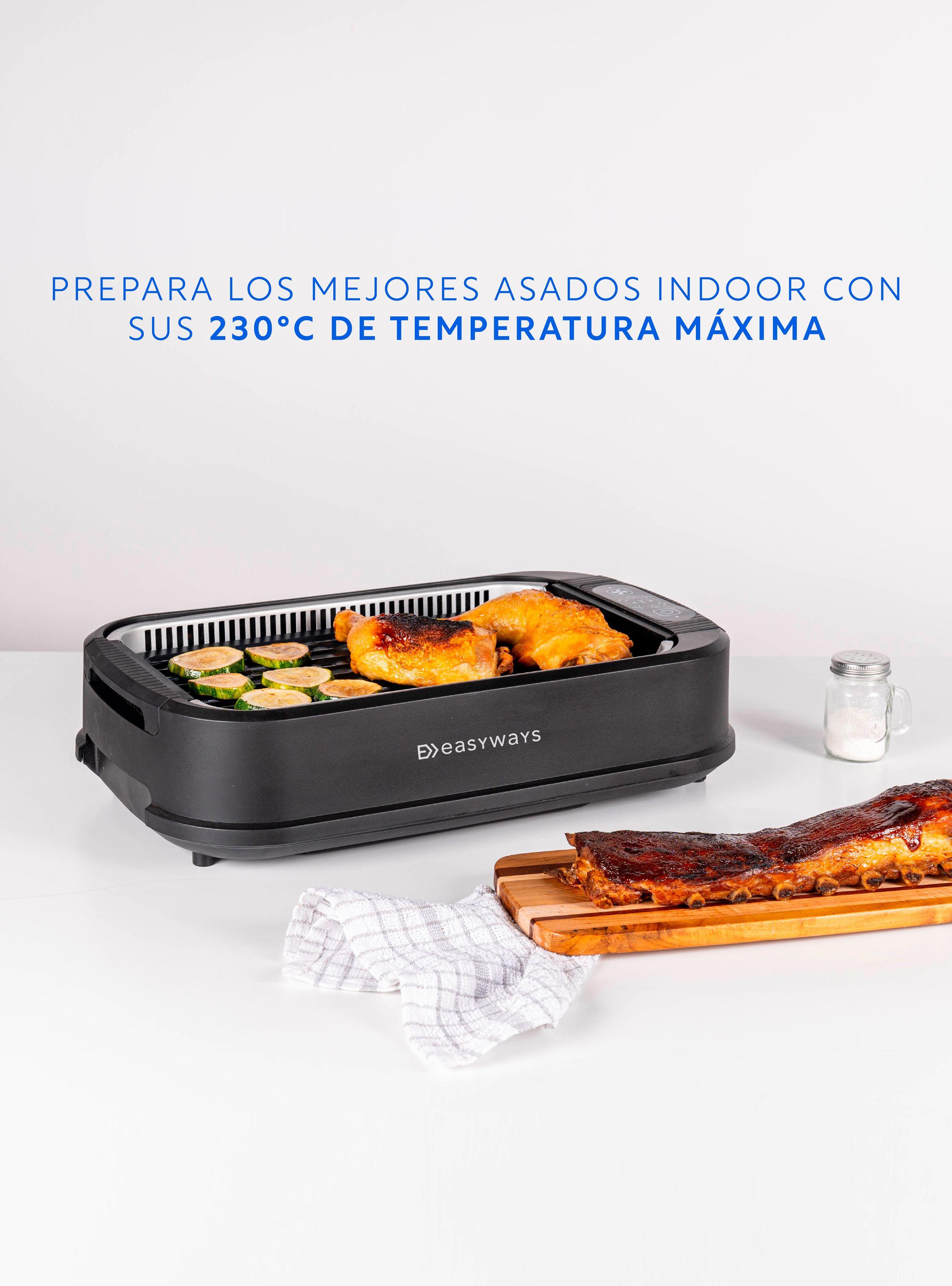 Parrilla Electrica Smokeless Grill Master Negro Easyways-5