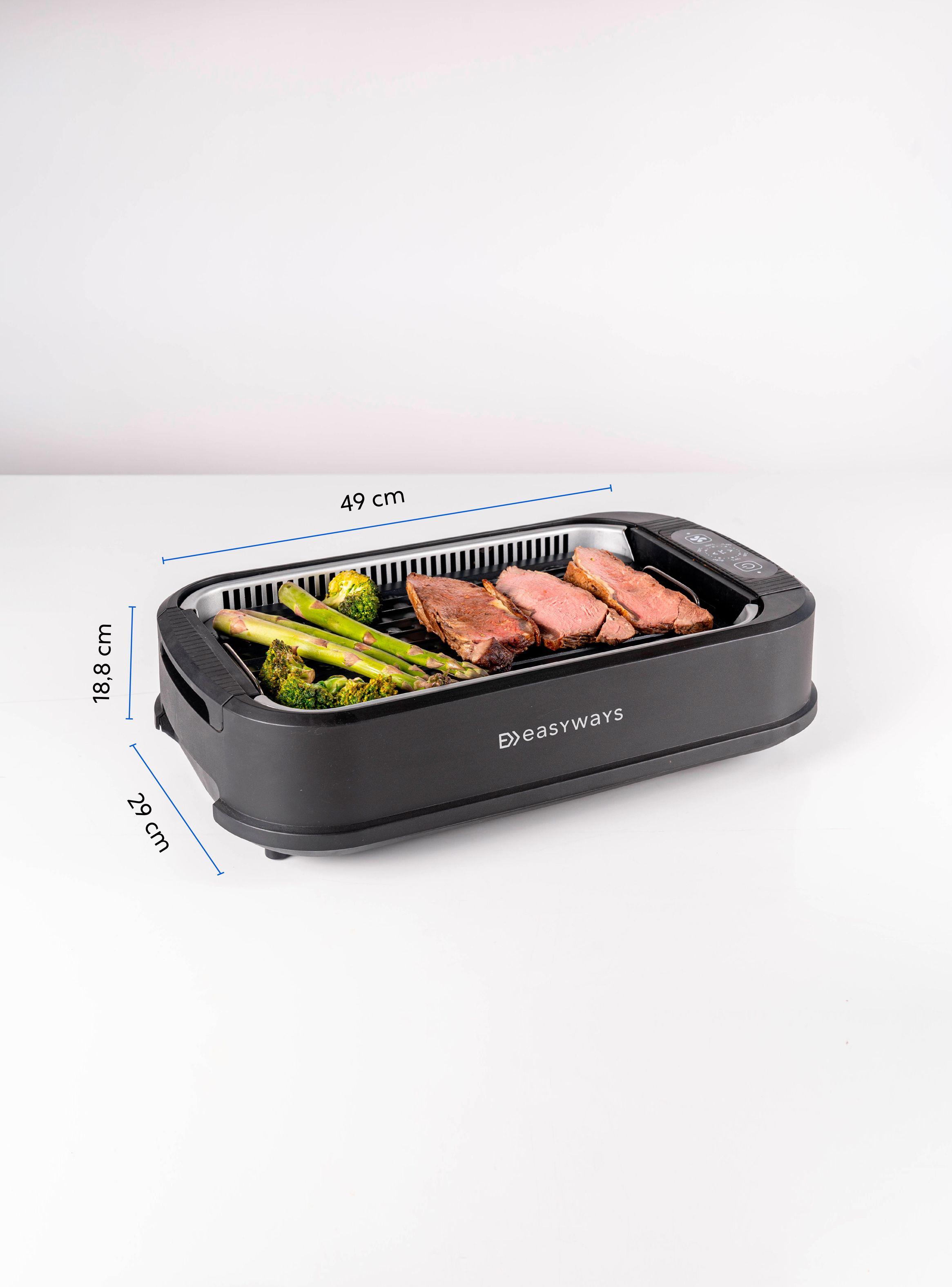 Parrilla Electrica Smokeless Grill Master Negro Easyways-7