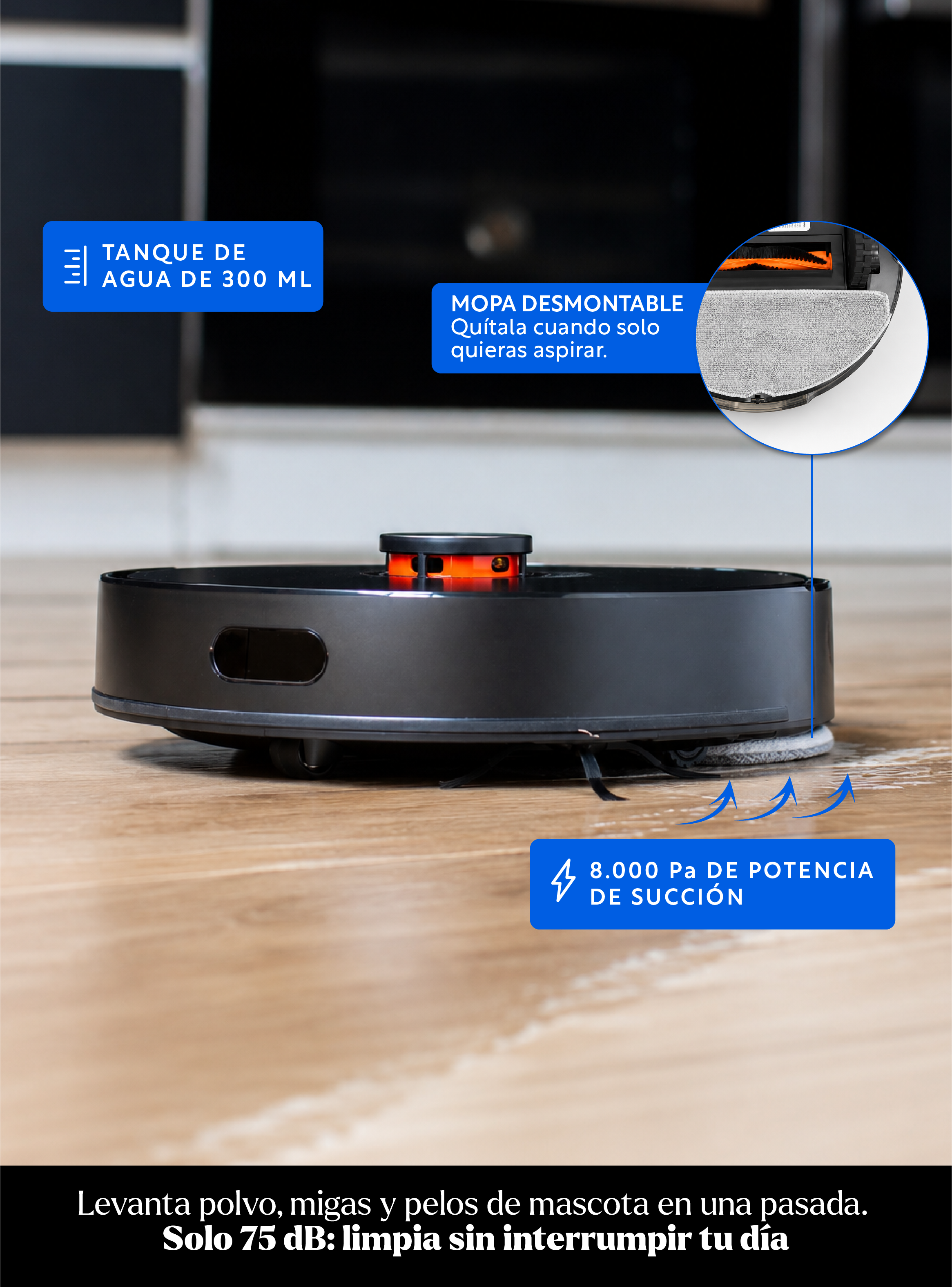 Aspiradora Robot SmartClean 360 Prime con Estación de Autovaciado-4