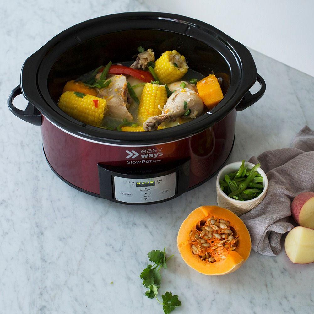 Olla de Cocción Slow Pot Design 5.5 L EasyWays-2