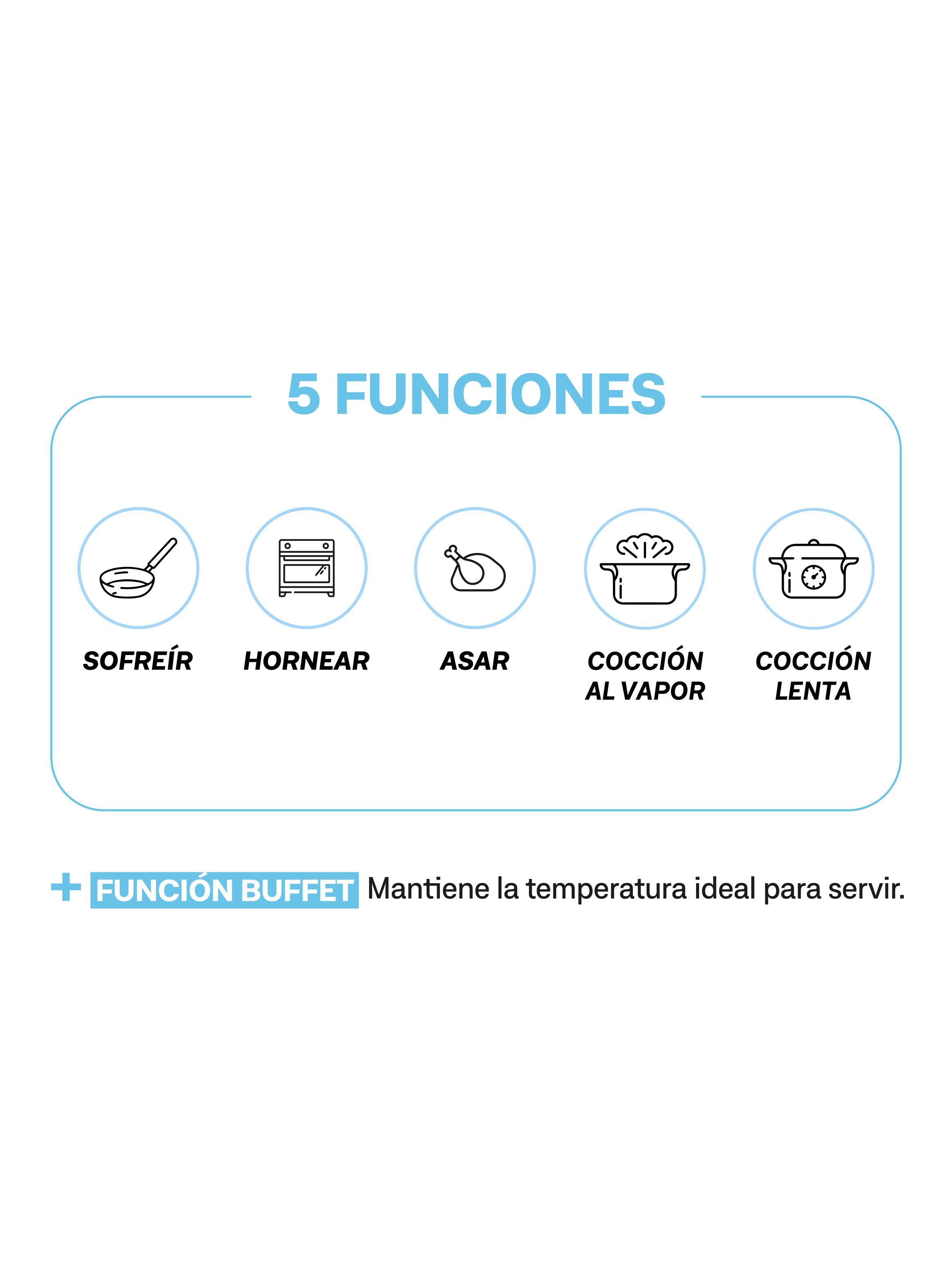 Olla de Cocción MultiCooker 5 en 1, 5.5 L EasyWays-2