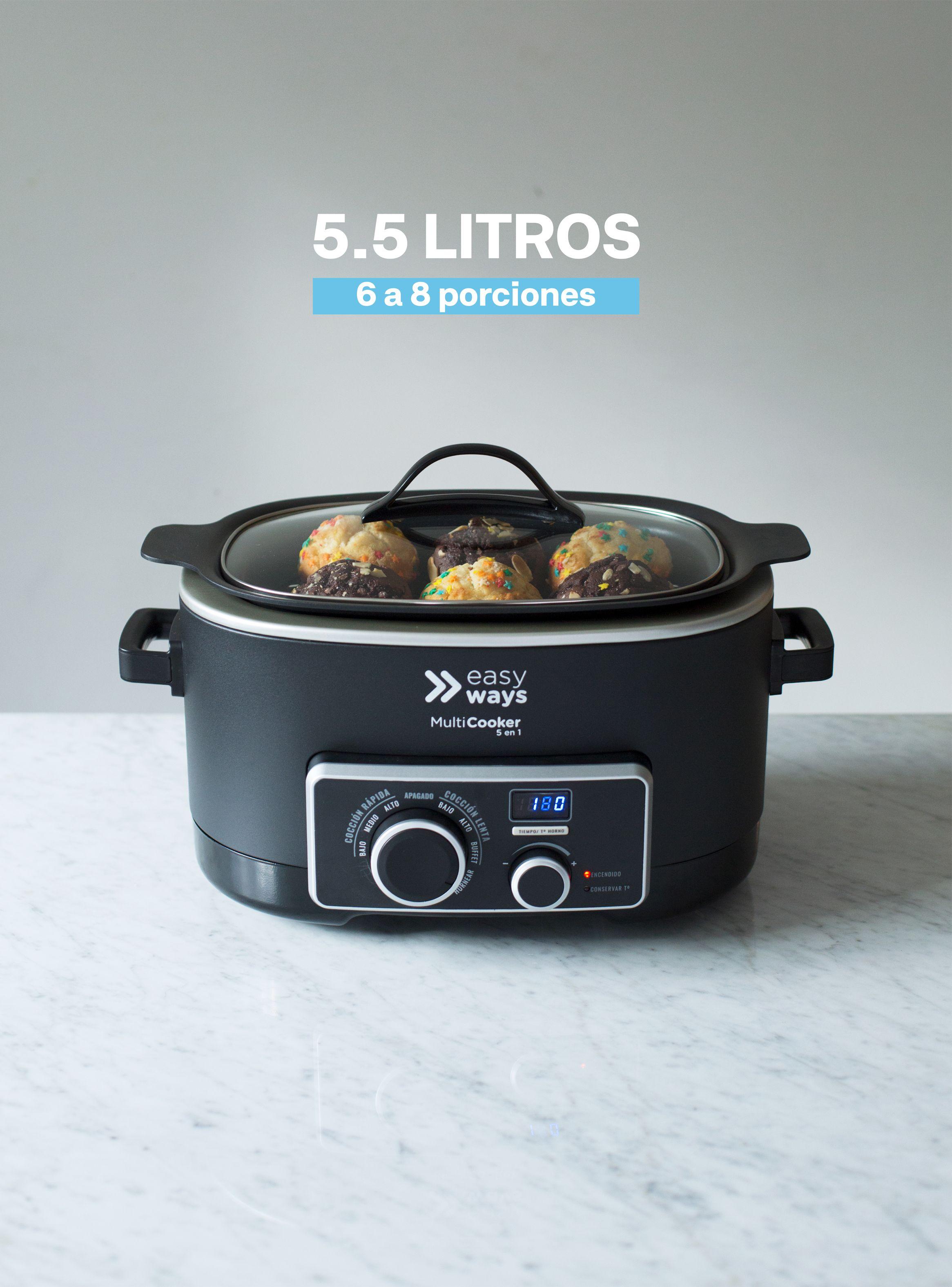 Olla de Cocción MultiCooker 5 en 1, 5.5 L EasyWays-3