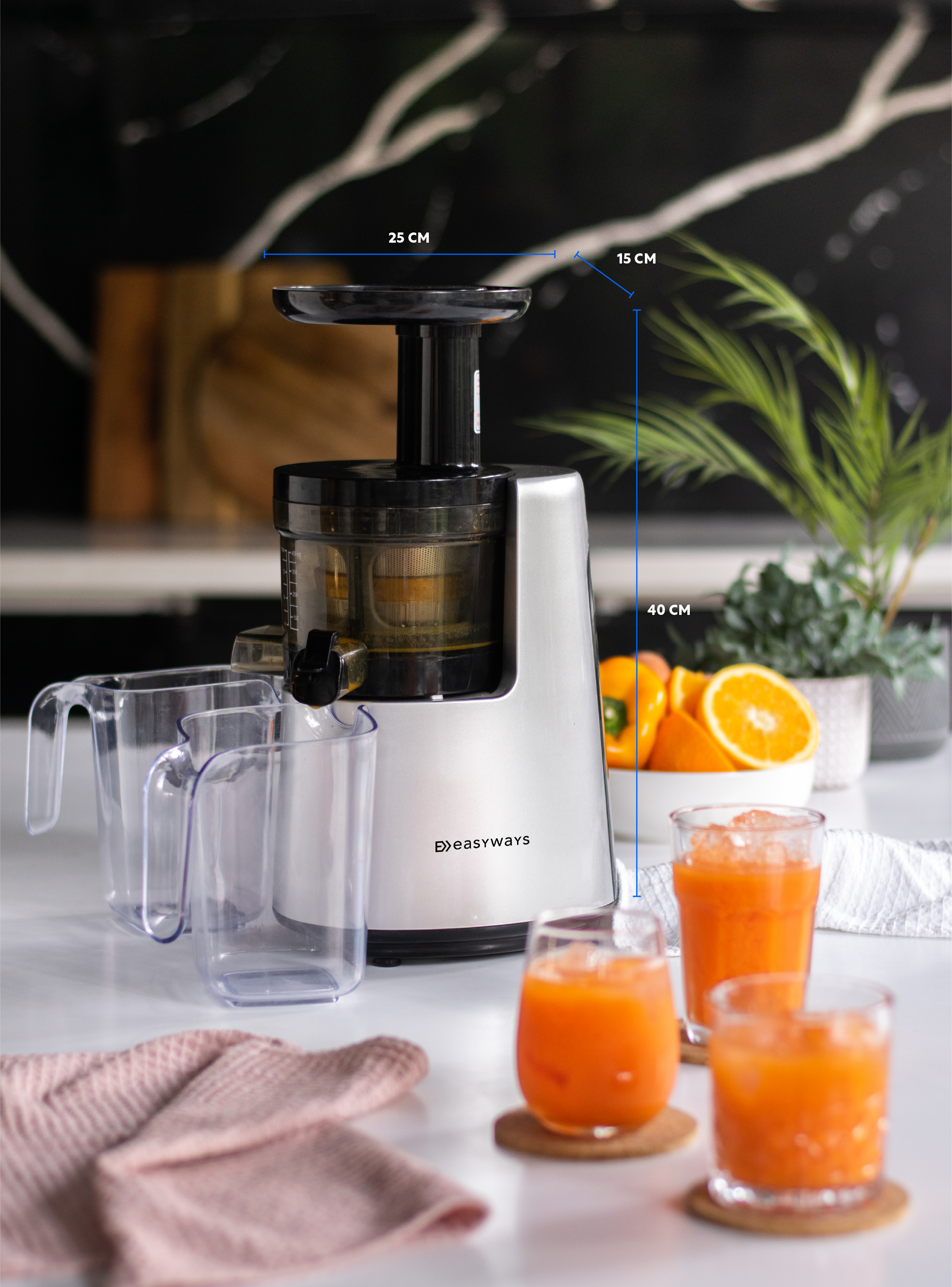 Prensadora De Jugo En Frío Slow Juicer Pro Easyways-7