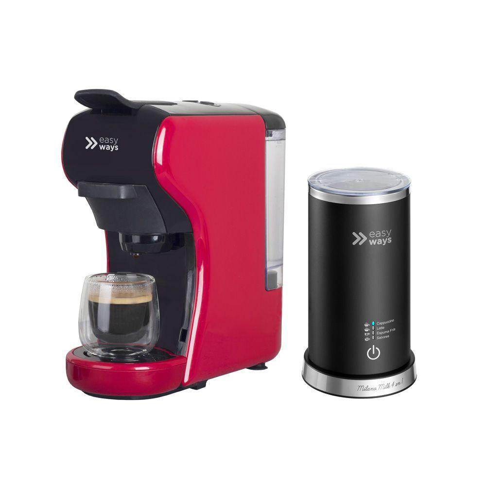 Cafetera Milano Coffee + Espumador Leche EasyWays-0