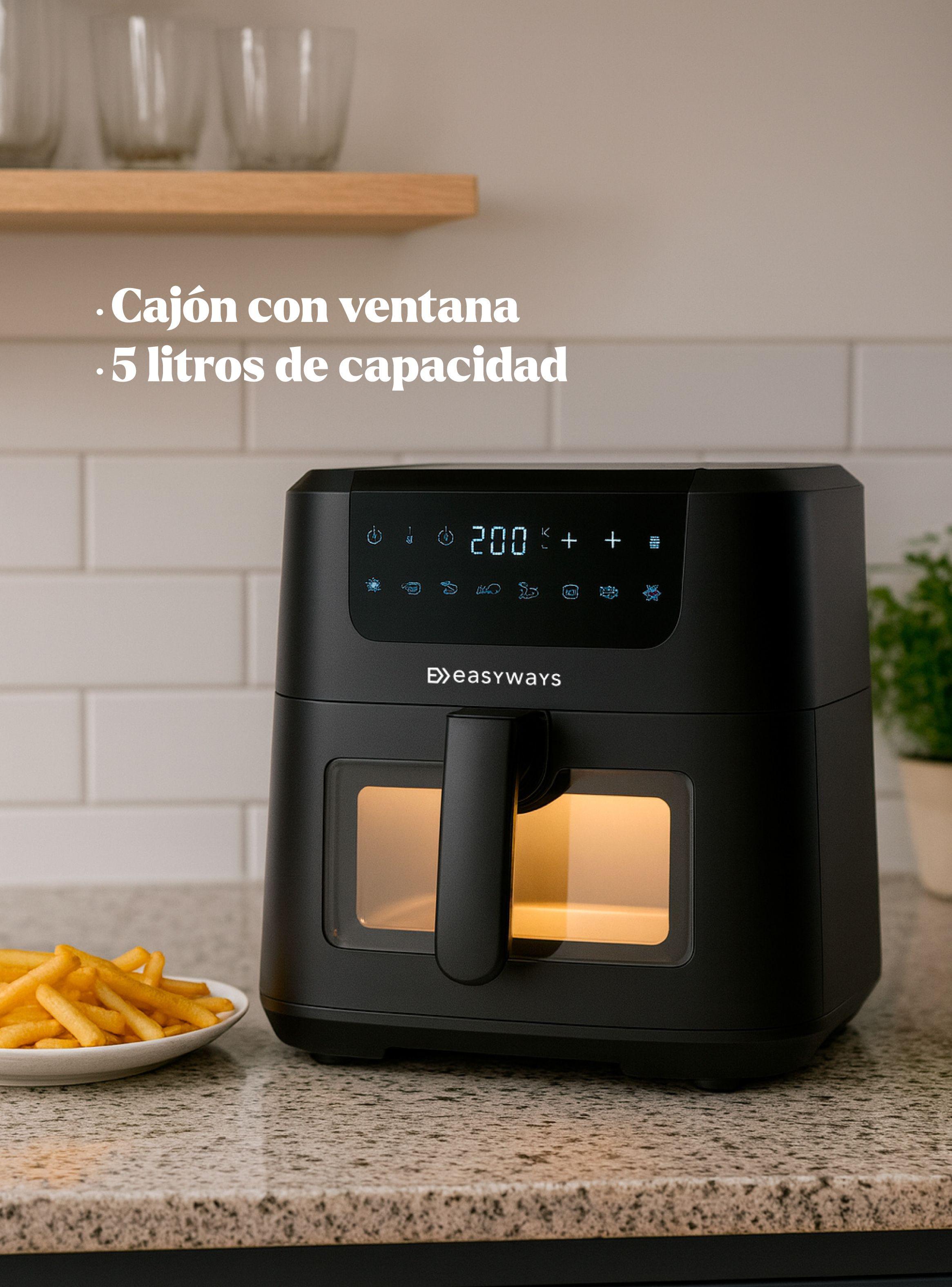 Freidora de Aire Air Fryer Chic Prime 5 L con Visor EasyWays-1