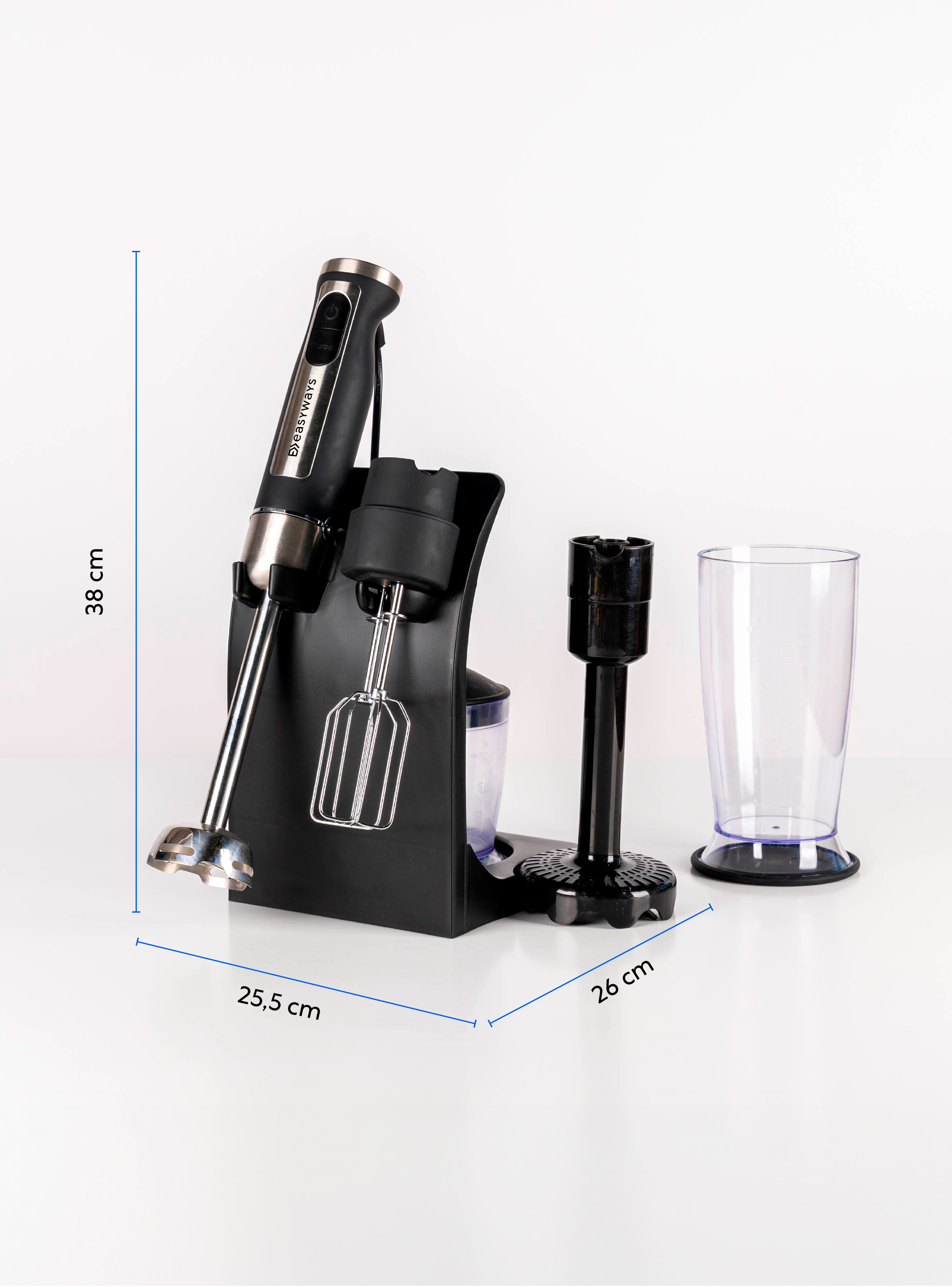Batidora De Inmersión Minipimer Full 6 Accesorios Easyways-5