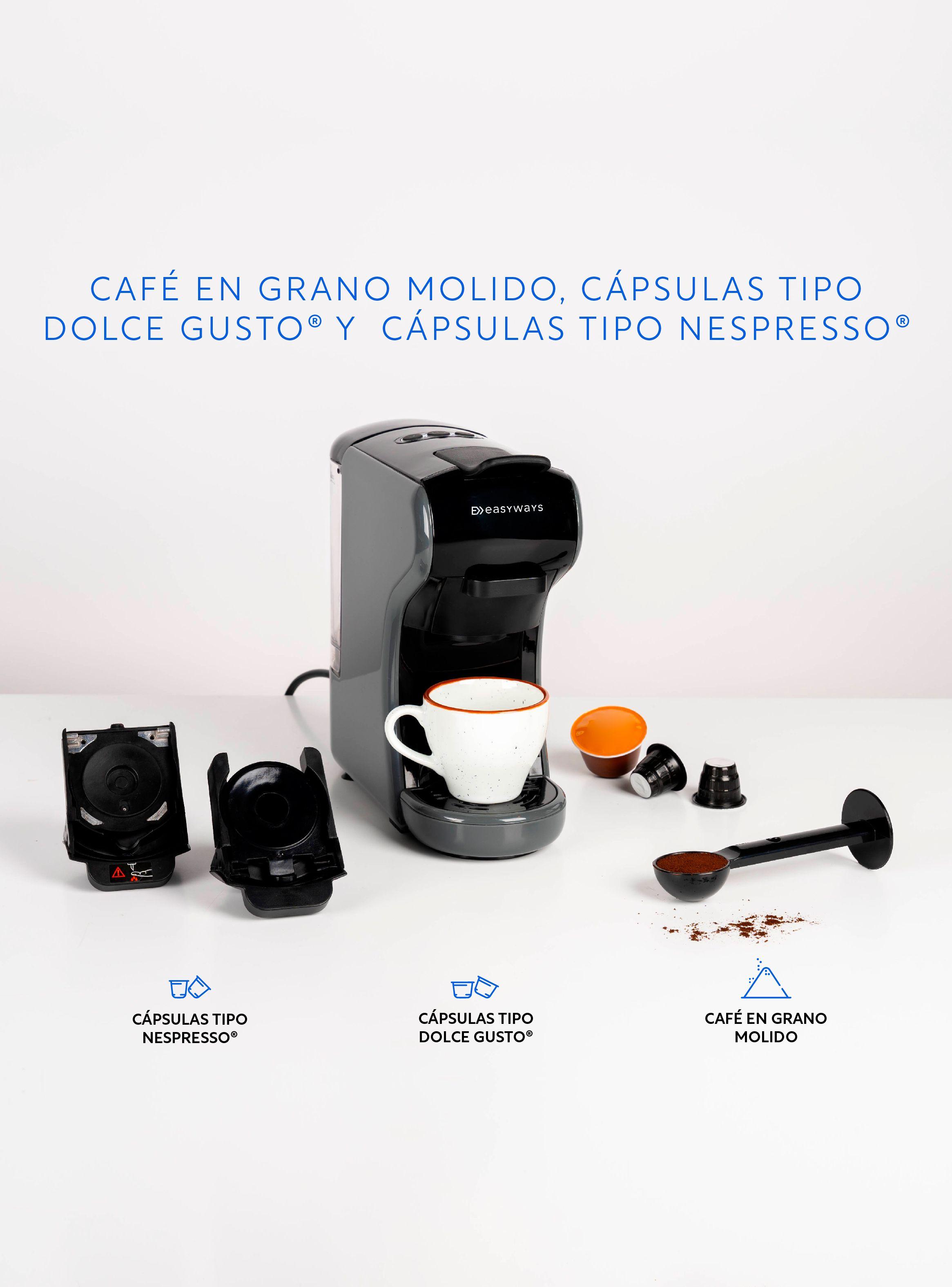 Cafetera Expresso Milano Coffee 3 En 1 Gris-2