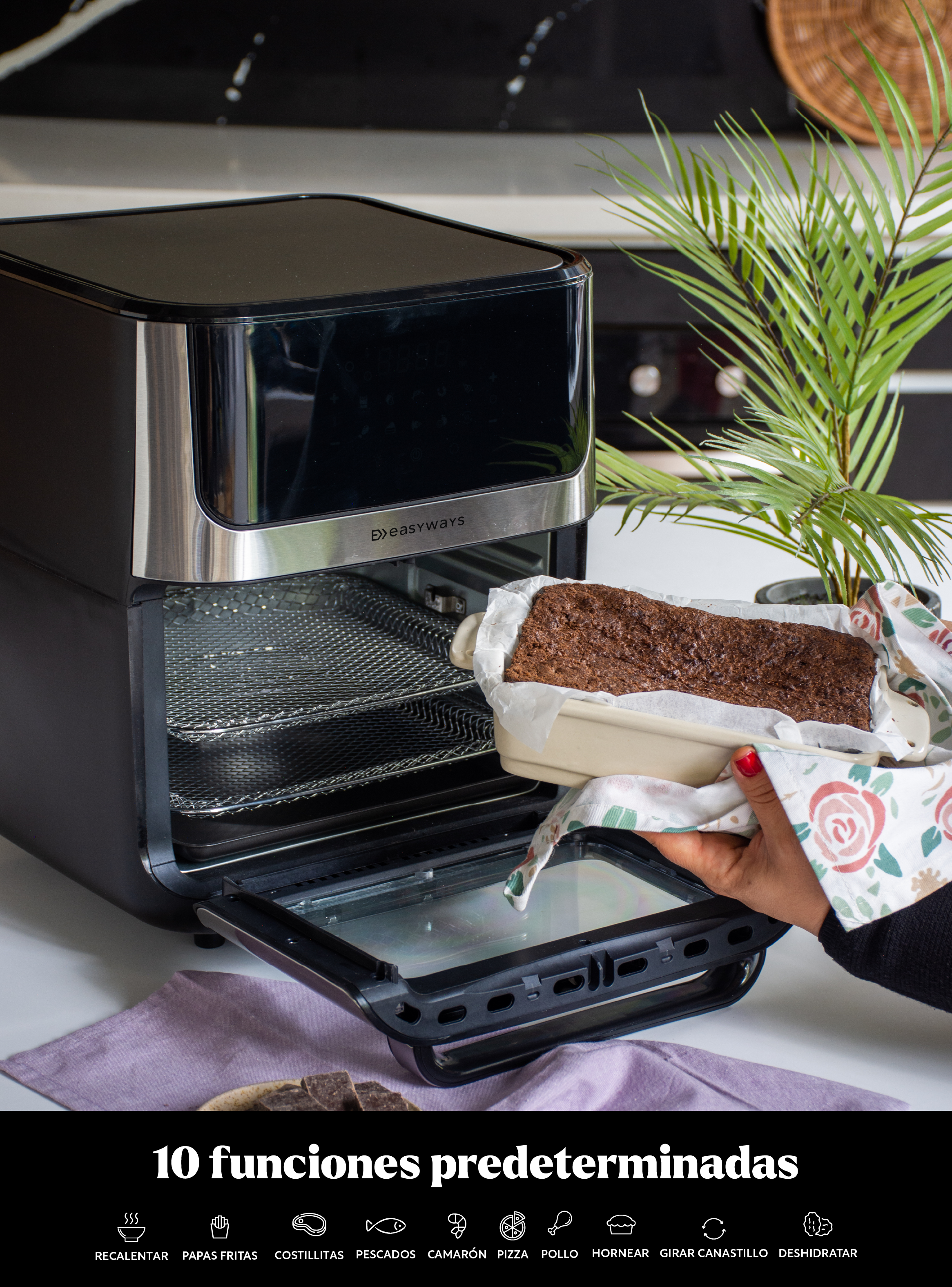 Horno Freidora de Aire Air Fryer Plus Lite 12 L EasyWays-4