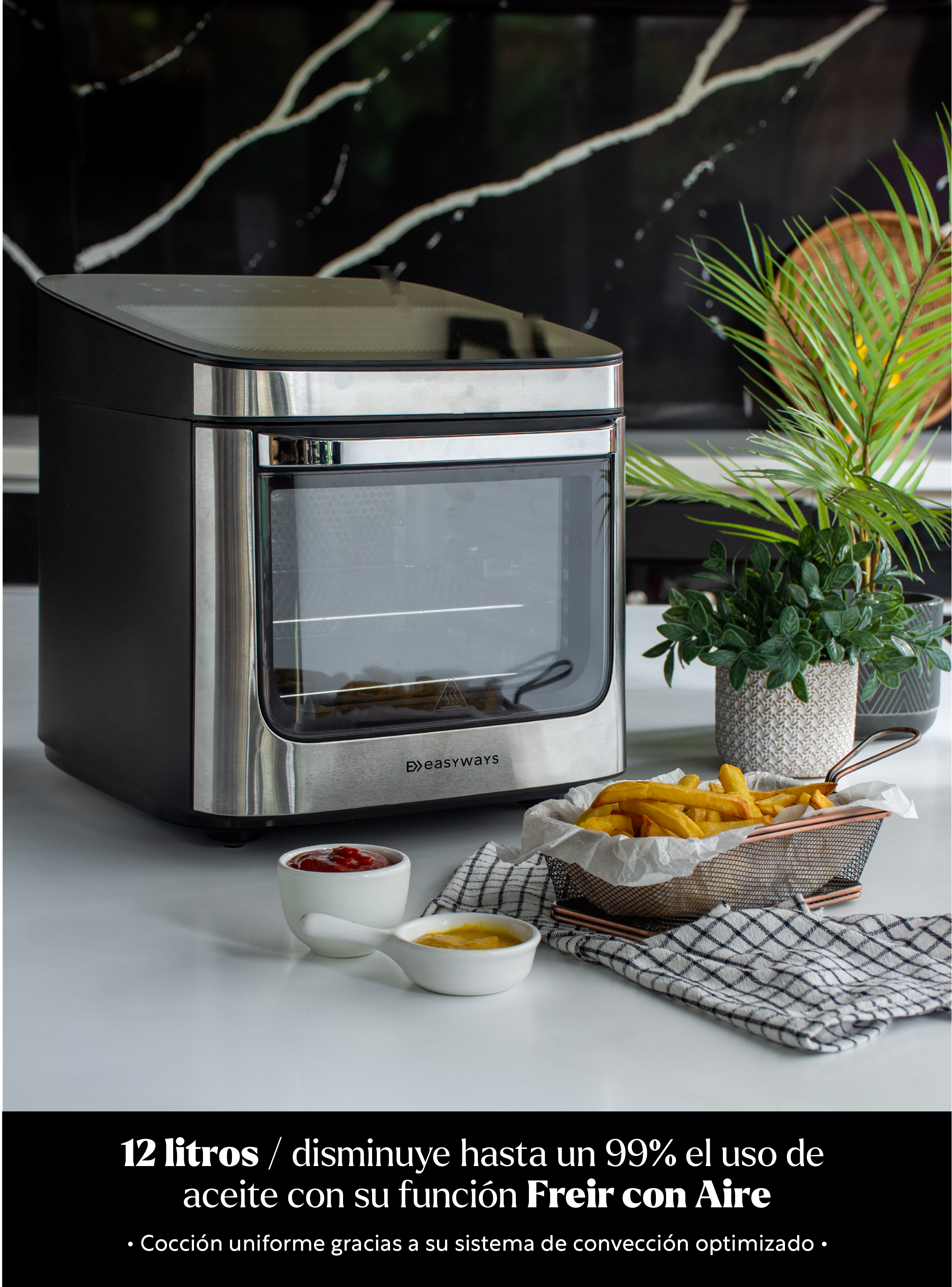Freidora de Aire Air Fryer Plus Prime 12 L EasyWays-5