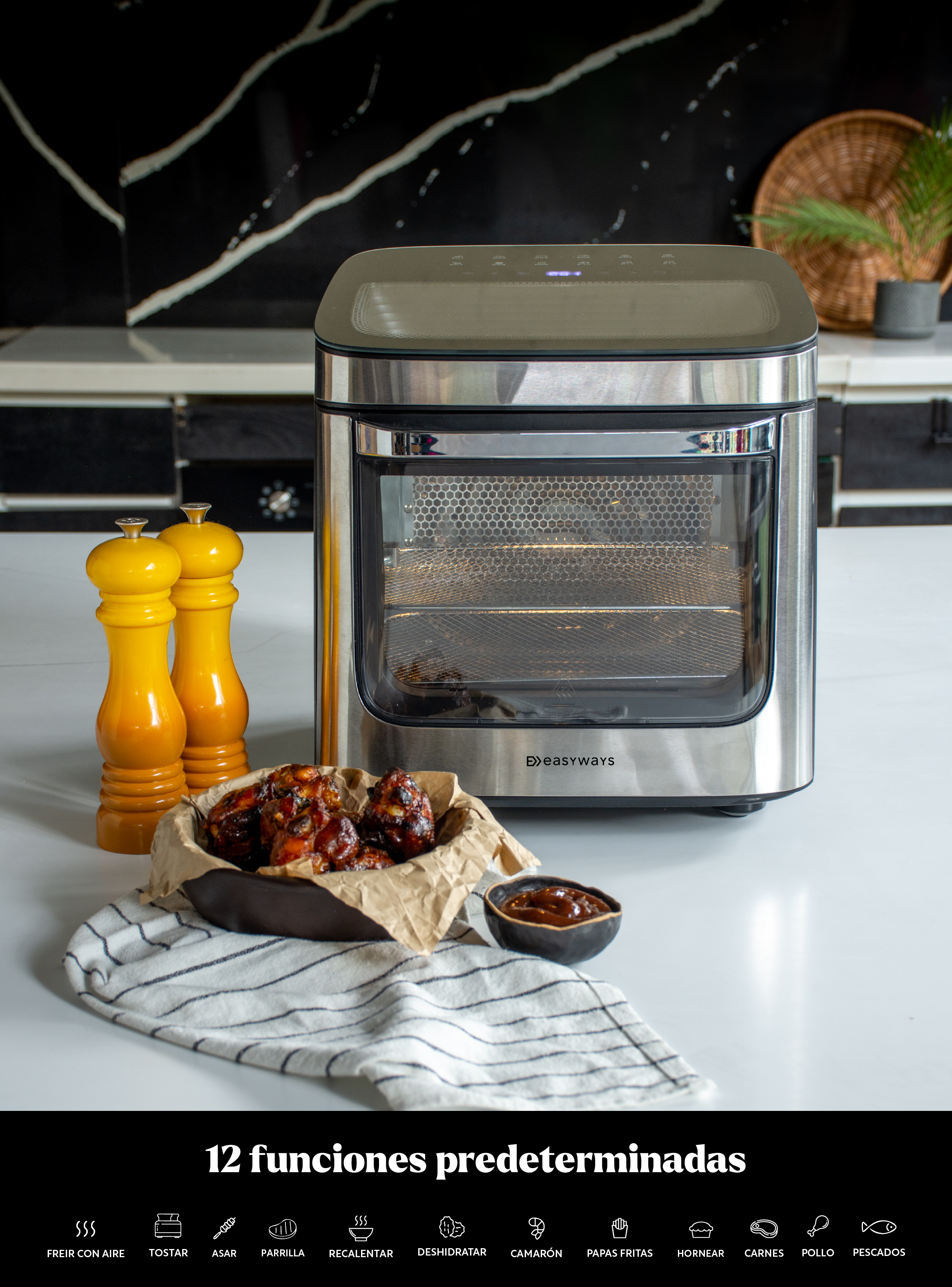 Freidora de Aire Air Fryer Plus Prime 12 L EasyWays-6