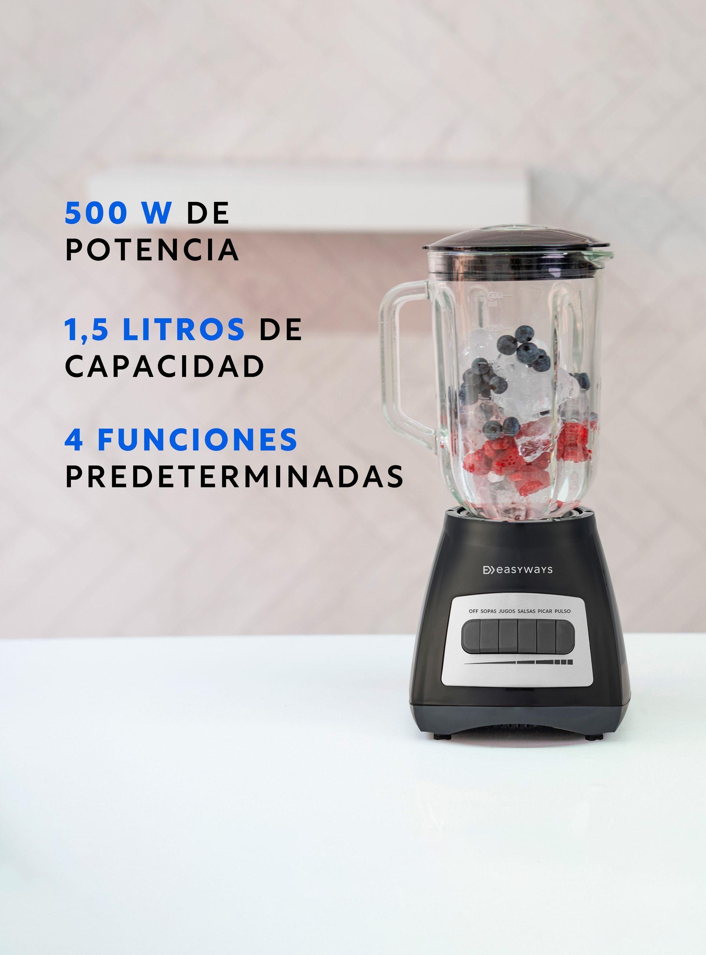 Licuadora Crush n' roll Negra 1,5 Litros EasyWays-2