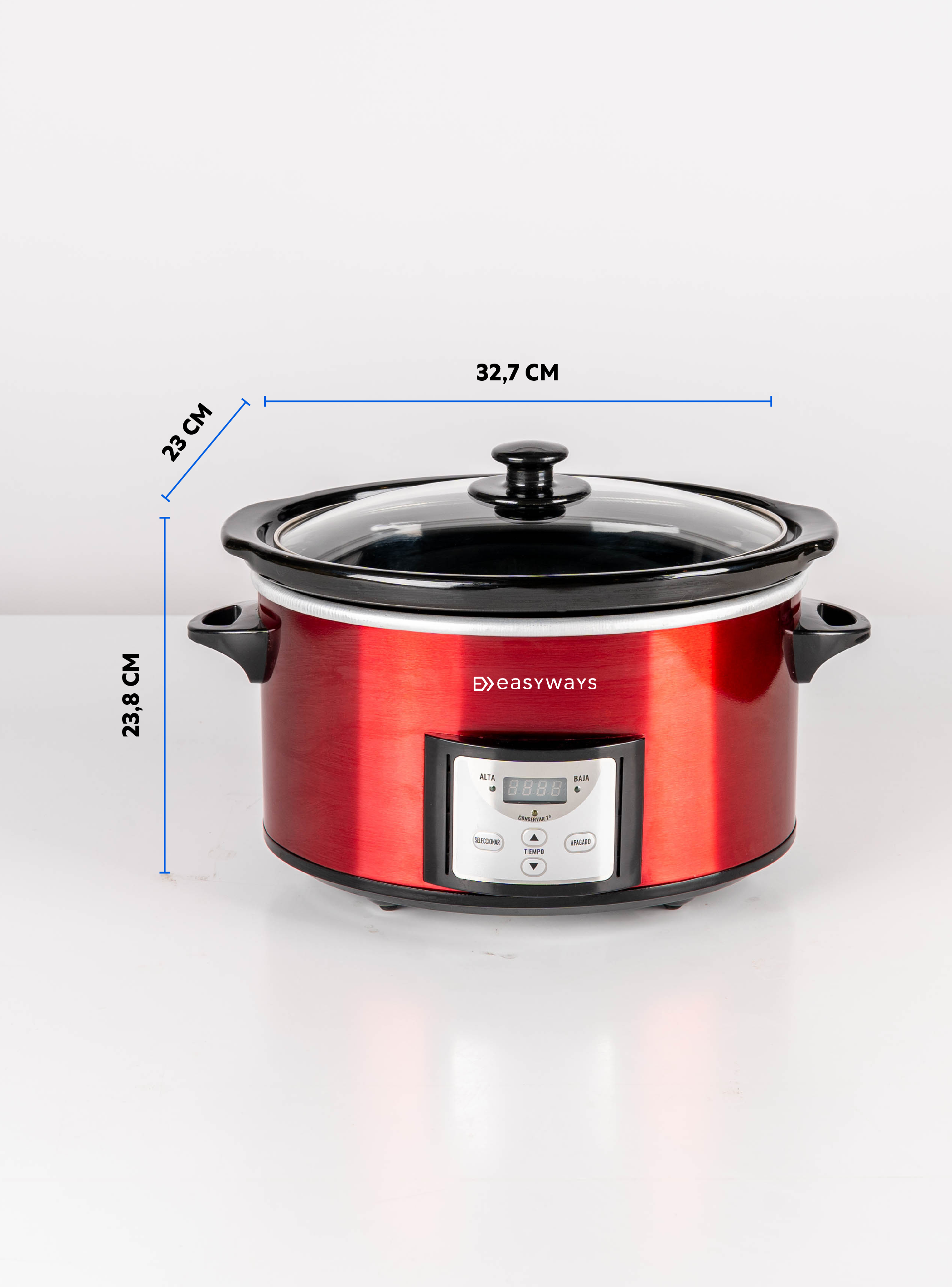 Olla Cocción Lenta Slow Pot Mini 3,8 Lt Easyways-4