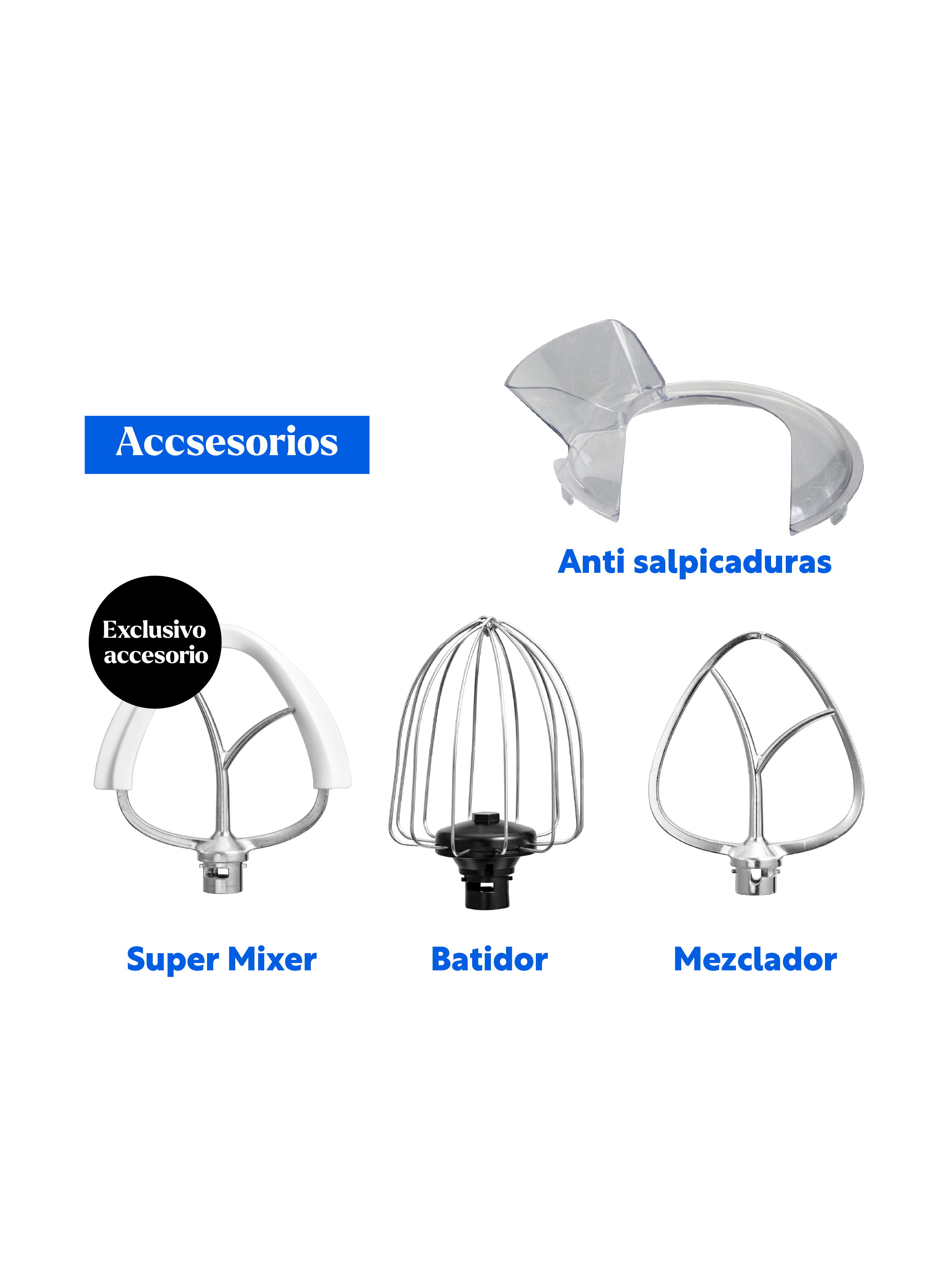 Batidora de Pedestal Hook Mixer Silver 4, 7Lt EasyWays-6