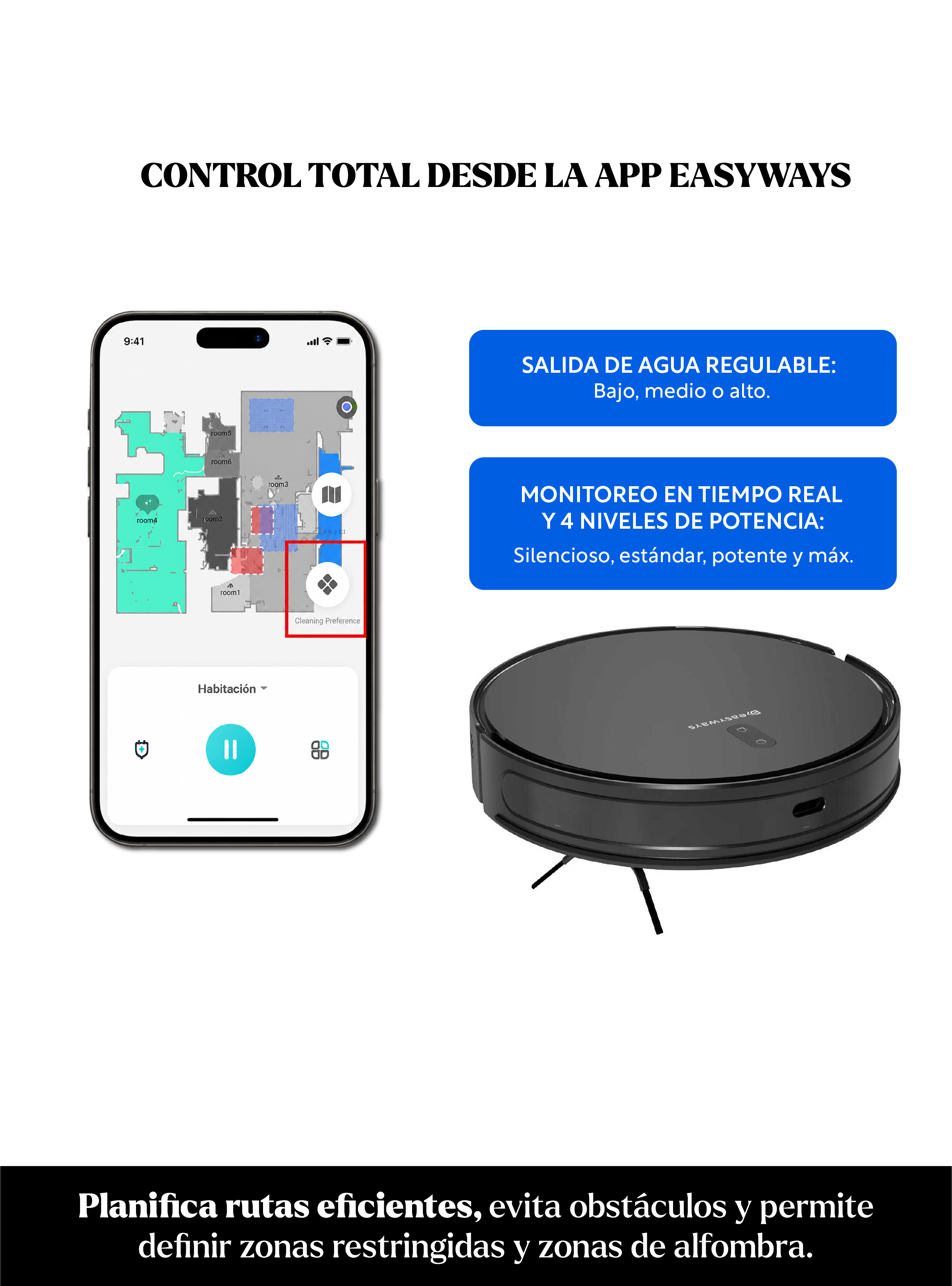 Aspiradora Robot SmartClean Lite EasyWays-3