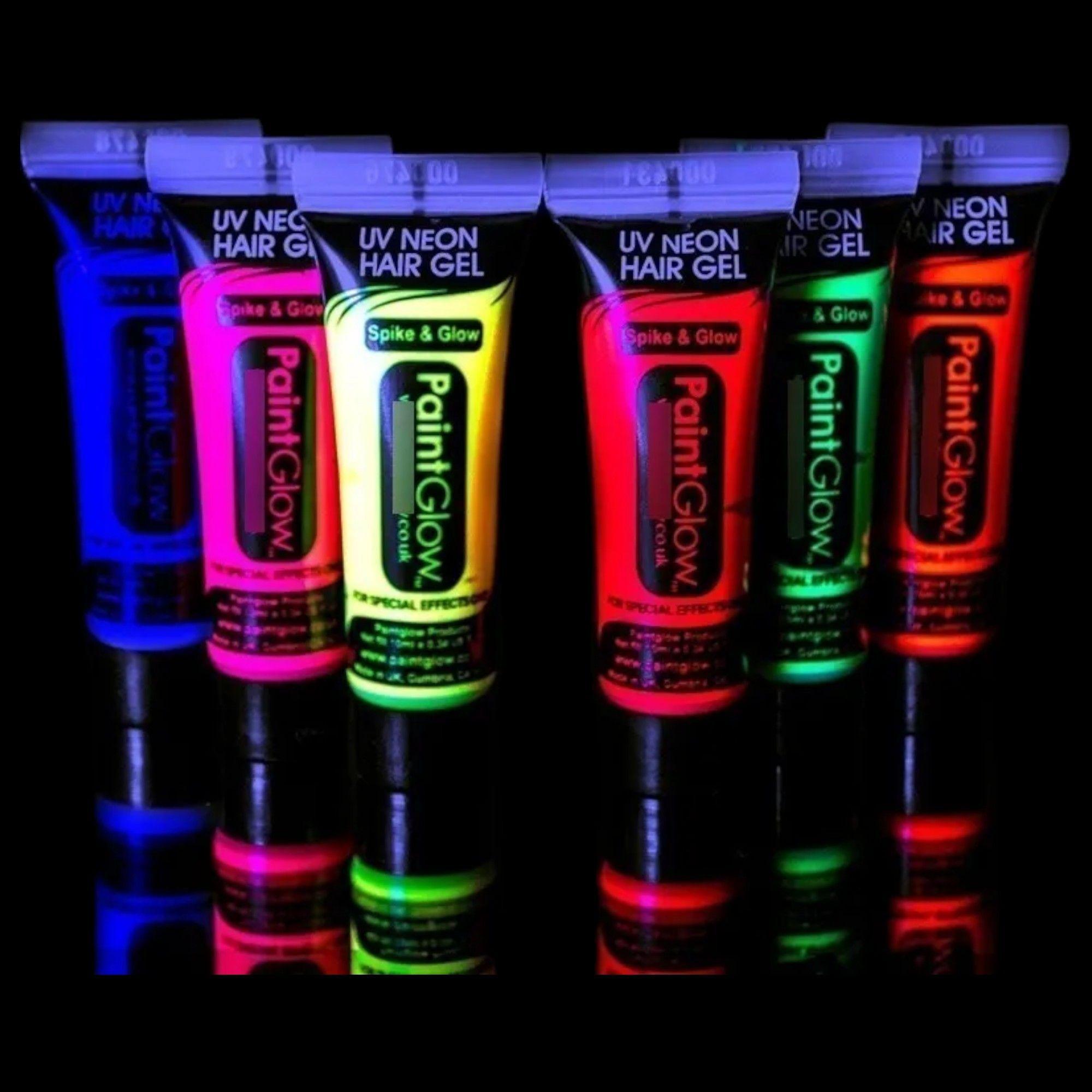 6 Pintura Flúor Neón Maquillaje Pinta Cuerpo 14ml -2