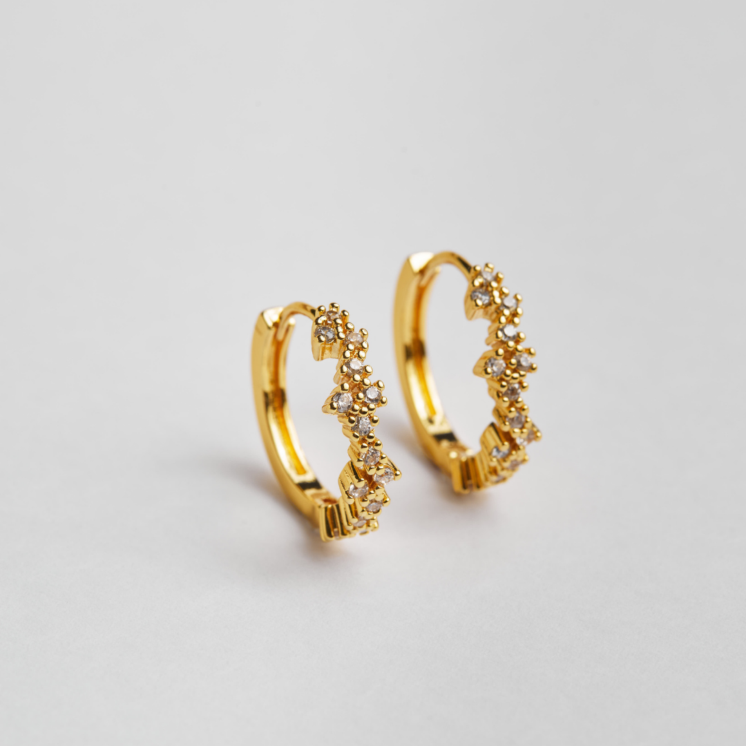 Argollas Roma Bañadas en Oro Boaz Joyas-2