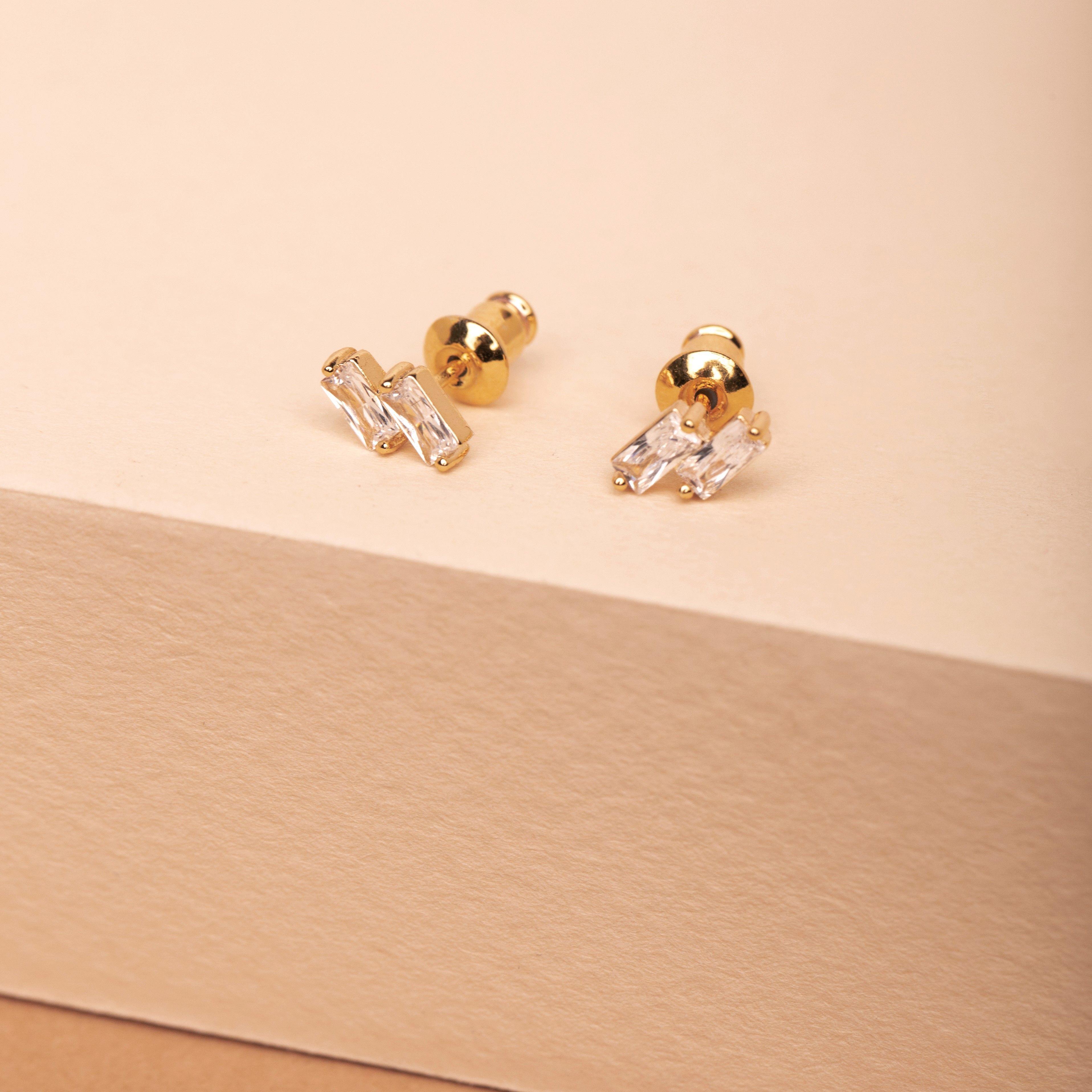 Aros Zoe bañados en oro Hadara Joyas-2