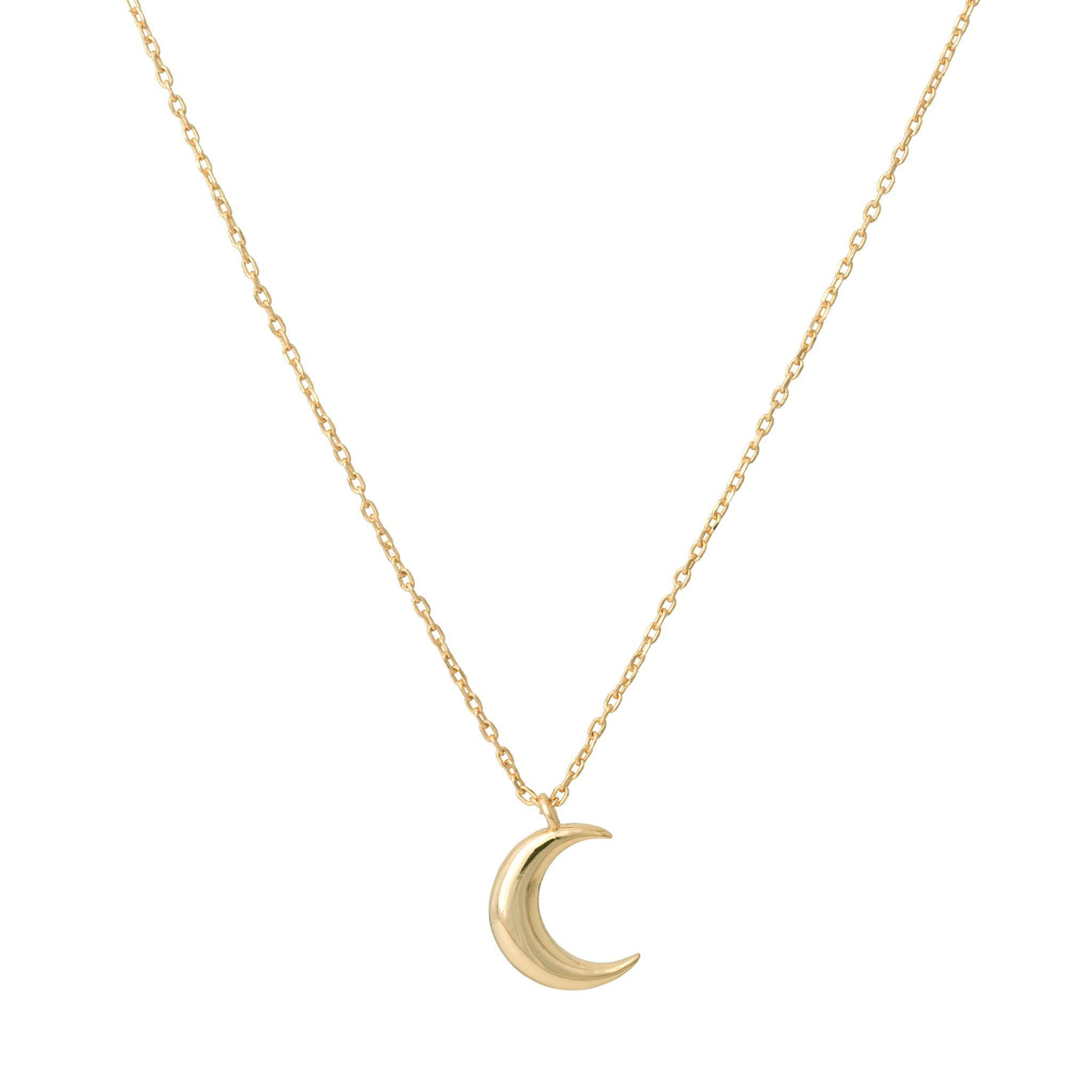Collar Luna bañado en oro Hadara Joyas-0