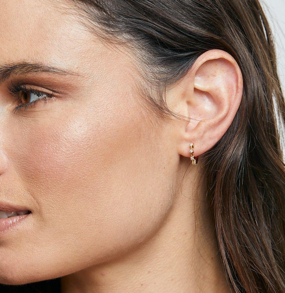 Argollas Klein Gold bañadas en Oro Hadara Joyas-1