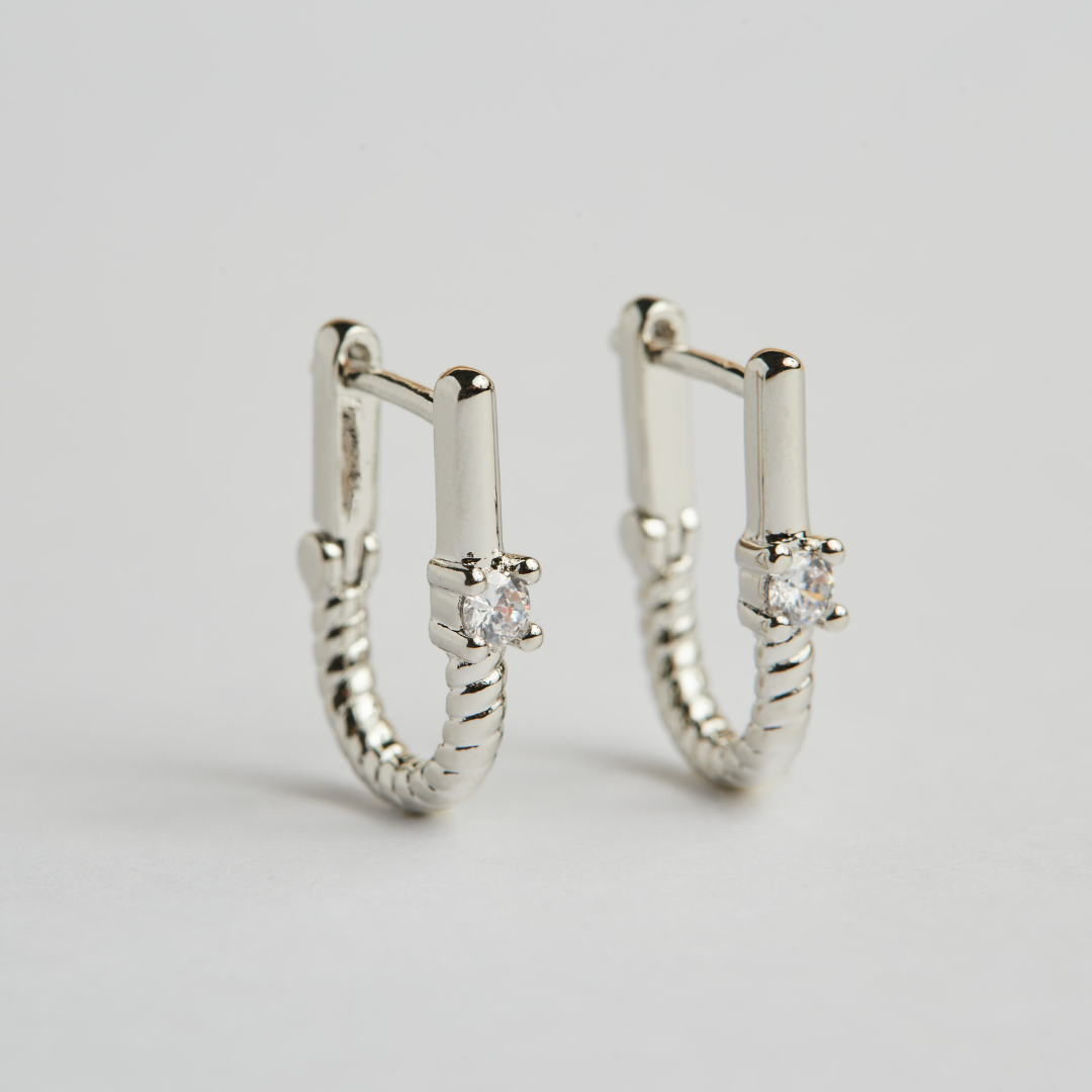 Argollas Malva Bañadas en Oro Blanco Boaz Joyas-2