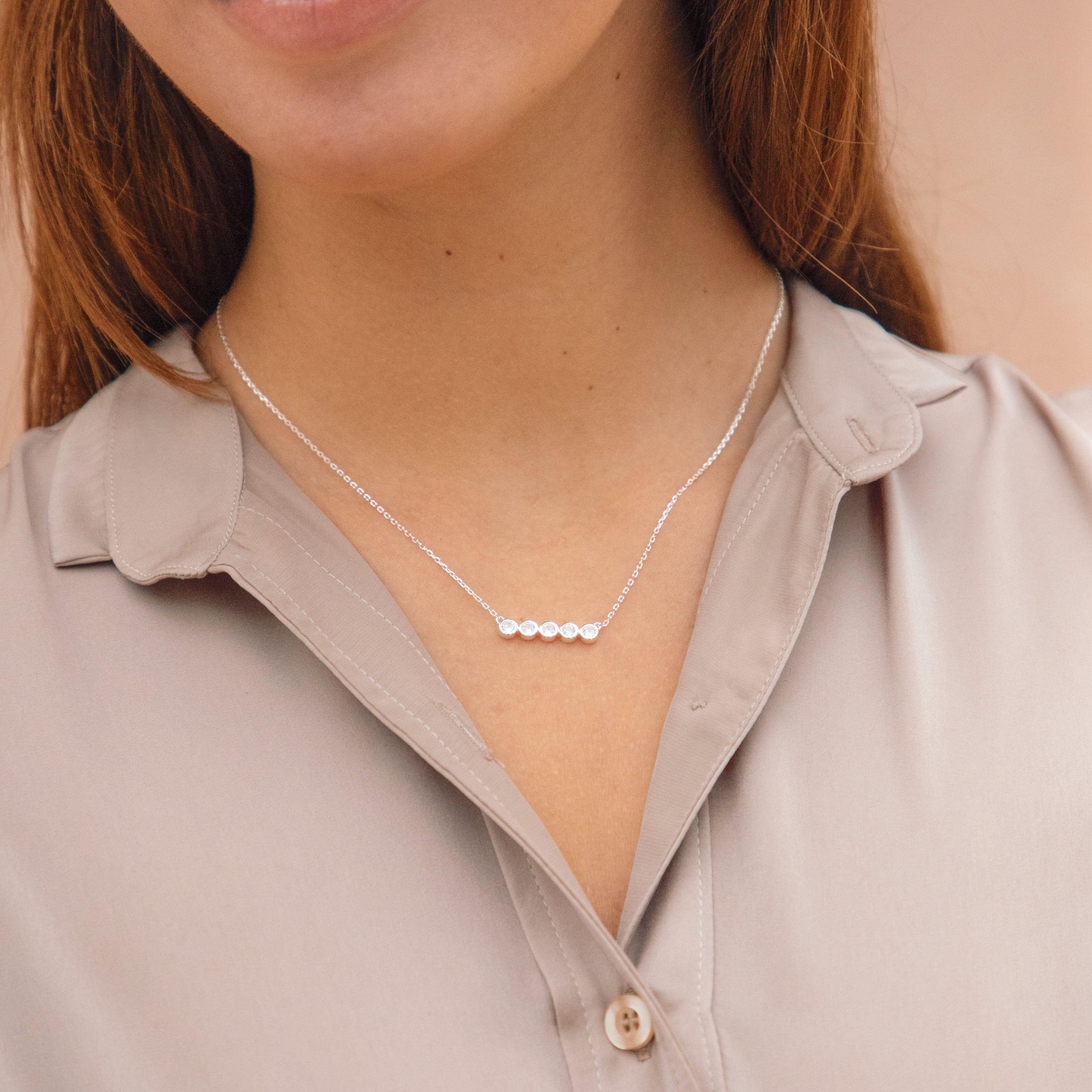 Collar Dots plata Hadara Joyas-2