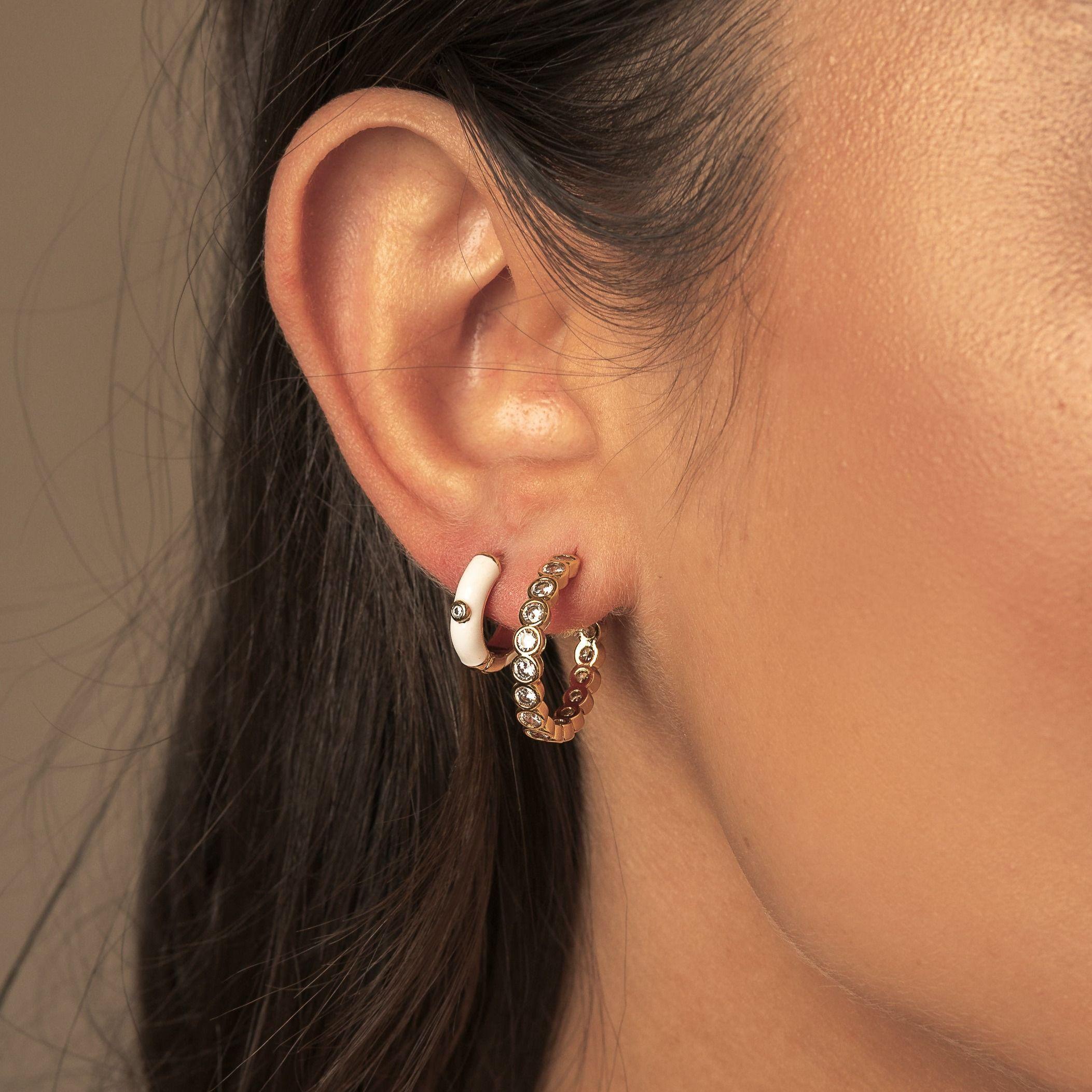 Aros Mujer Argollas Doradas Bombai Bañadas en Oro Boaz Joyas-4