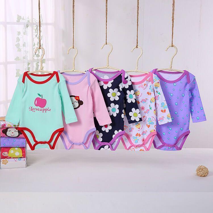 Set Body Manga Larga bebe - 3M Niña-2