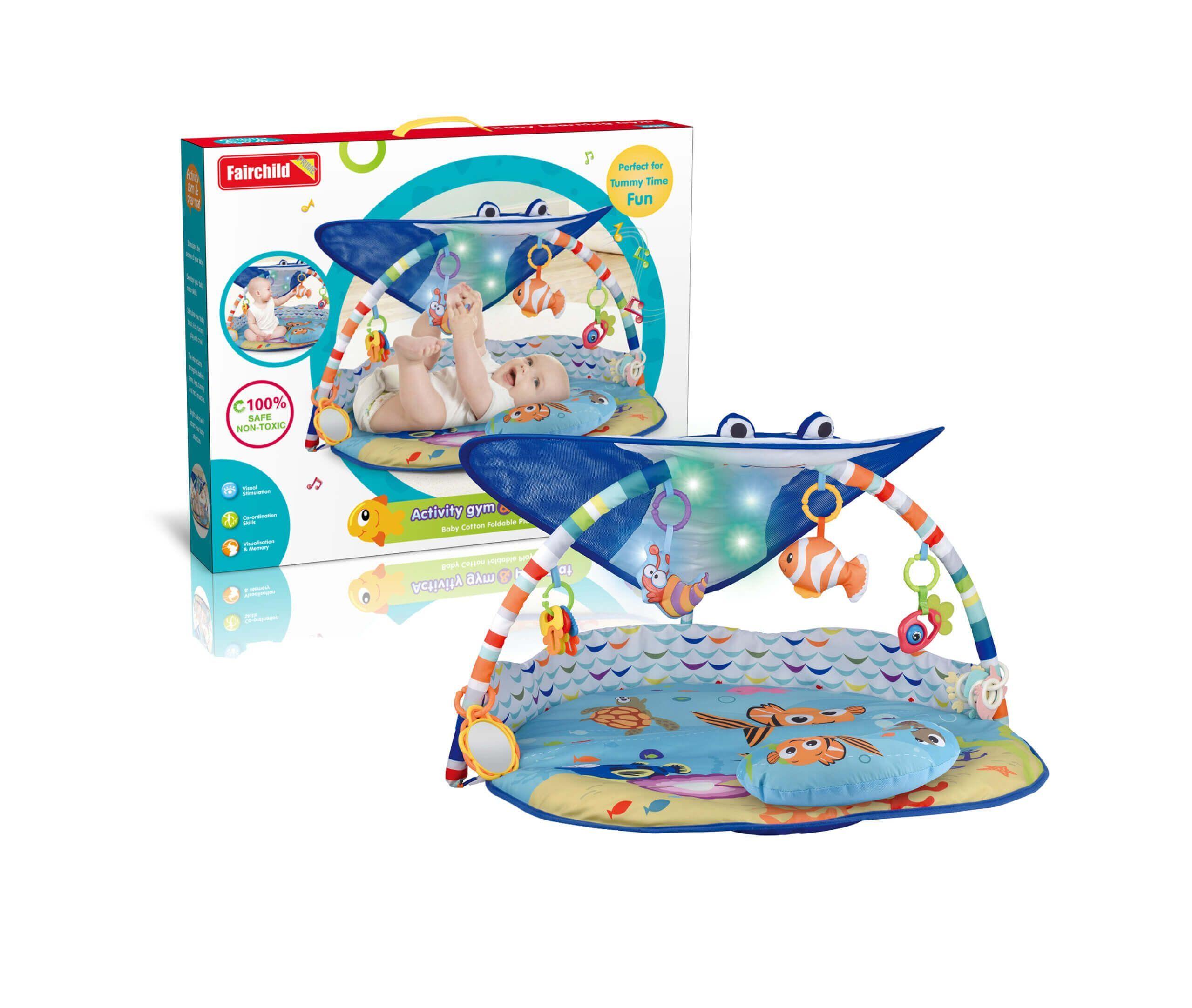 Gimnasio Musical Con Luces Estimulador De Bebe Animales Del Mar-3