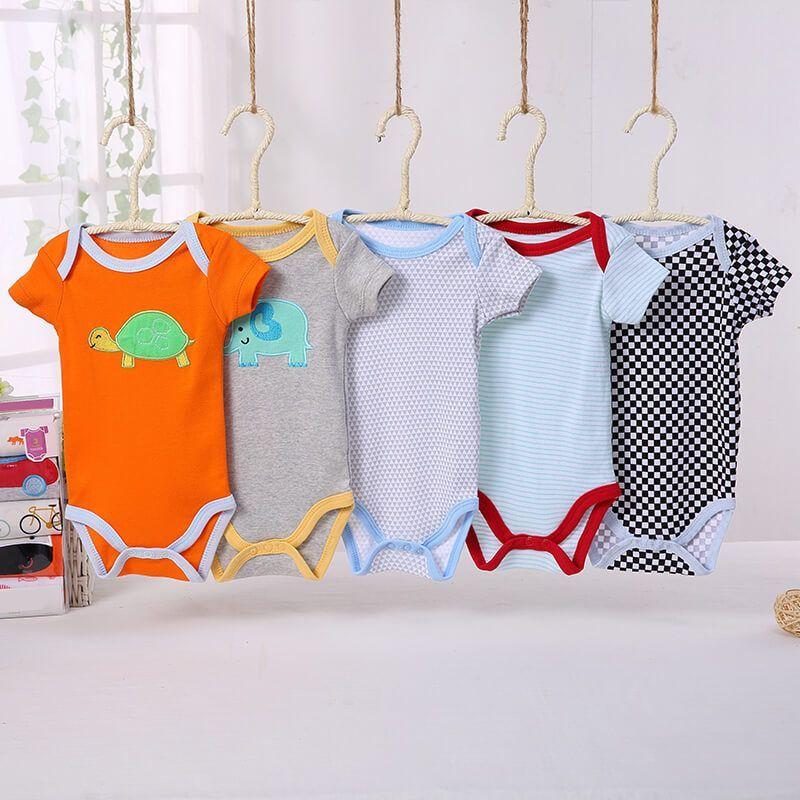 Bodys Manga corta bebes (set de 5) niño-2