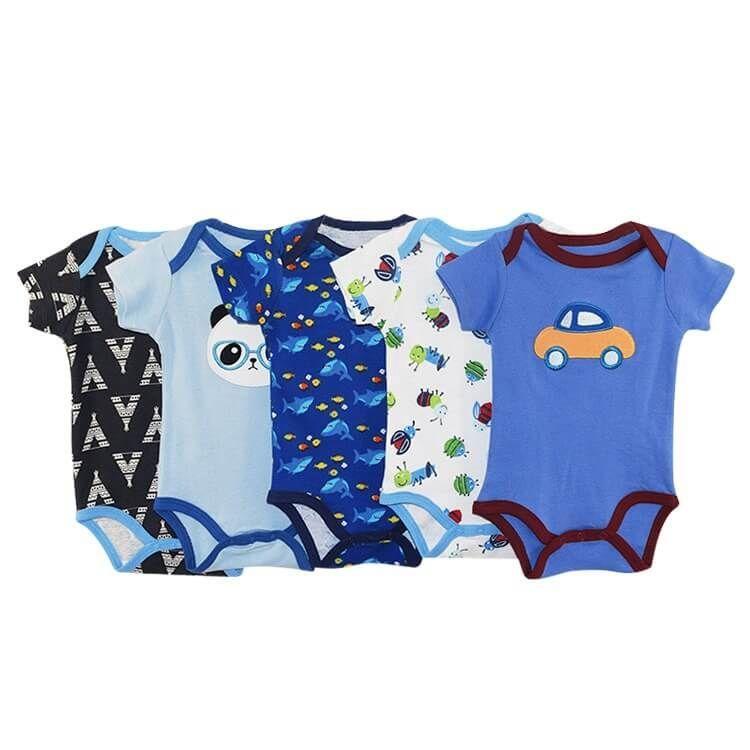 Bodys Manga corta bebes (set de 5) niño-0