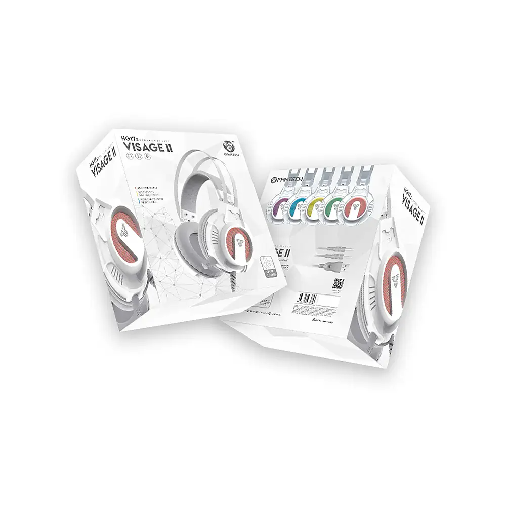 Audífono Gamer Fantech Visage II HG17s Jack 3 5mm Color Blanco-1