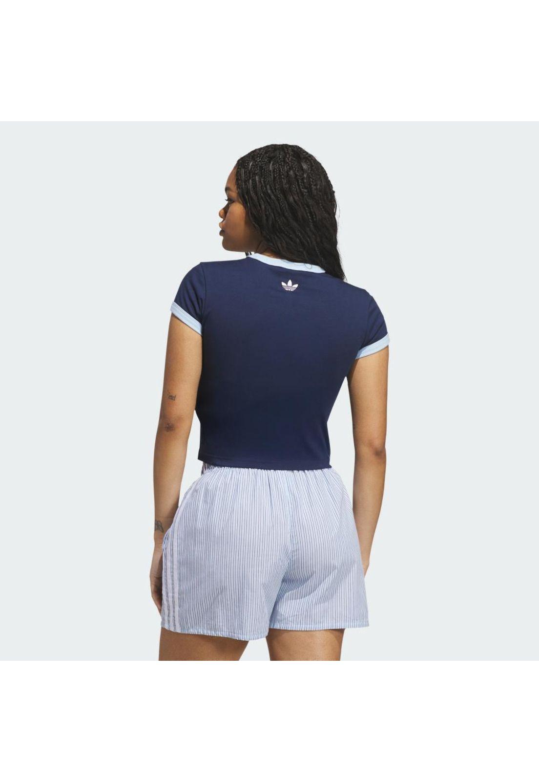 Polera adidas Mujer Ajustada Graphic Ringer-2