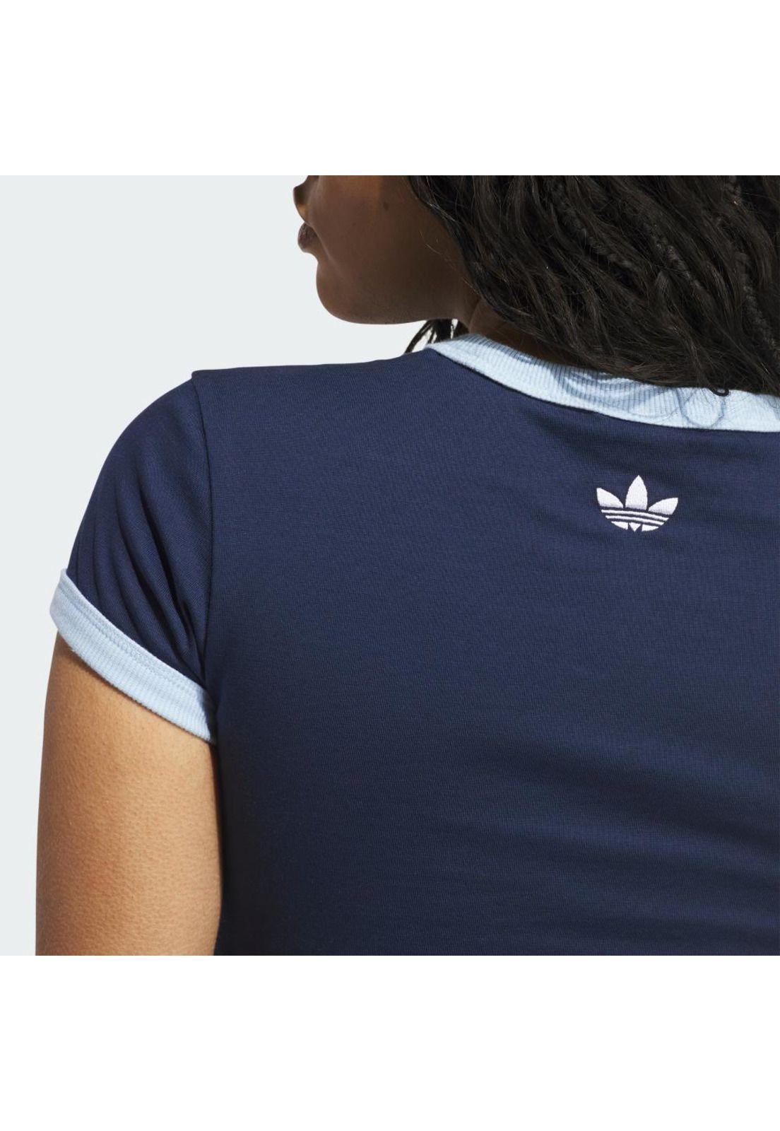 Polera adidas Mujer Ajustada Graphic Ringer-5