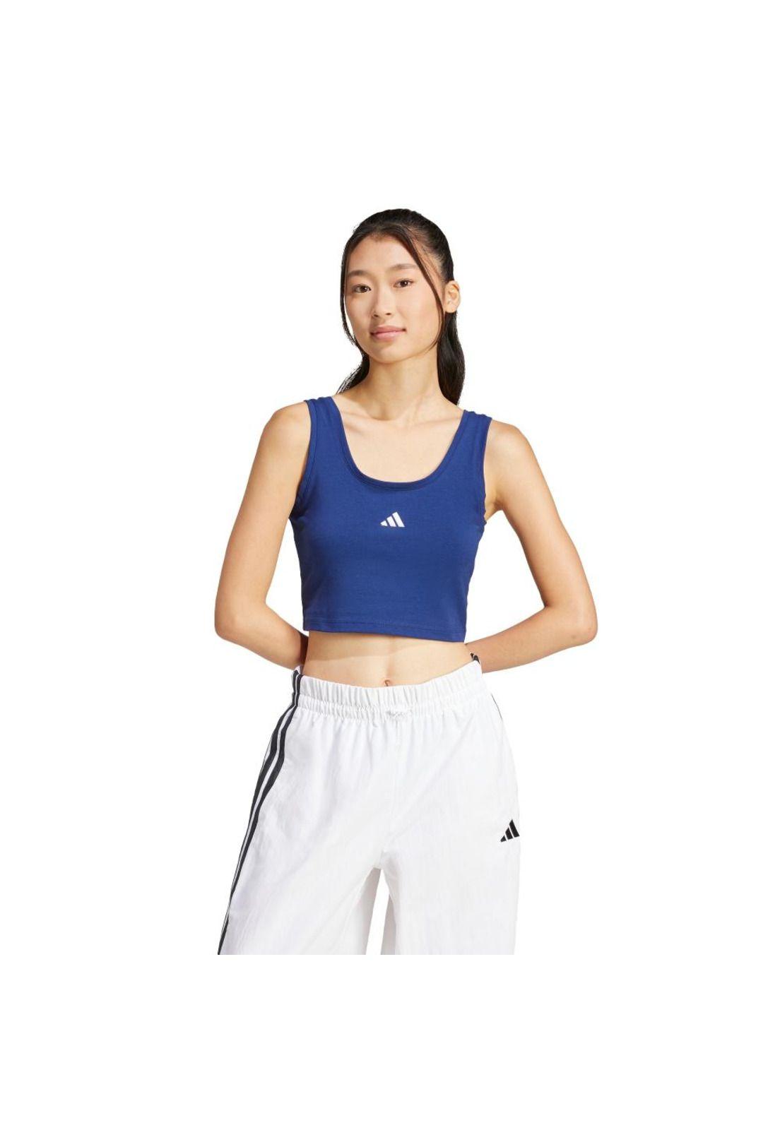 Polera adidas Sin Mangas Essentials Logo Pequeño Algodón-0