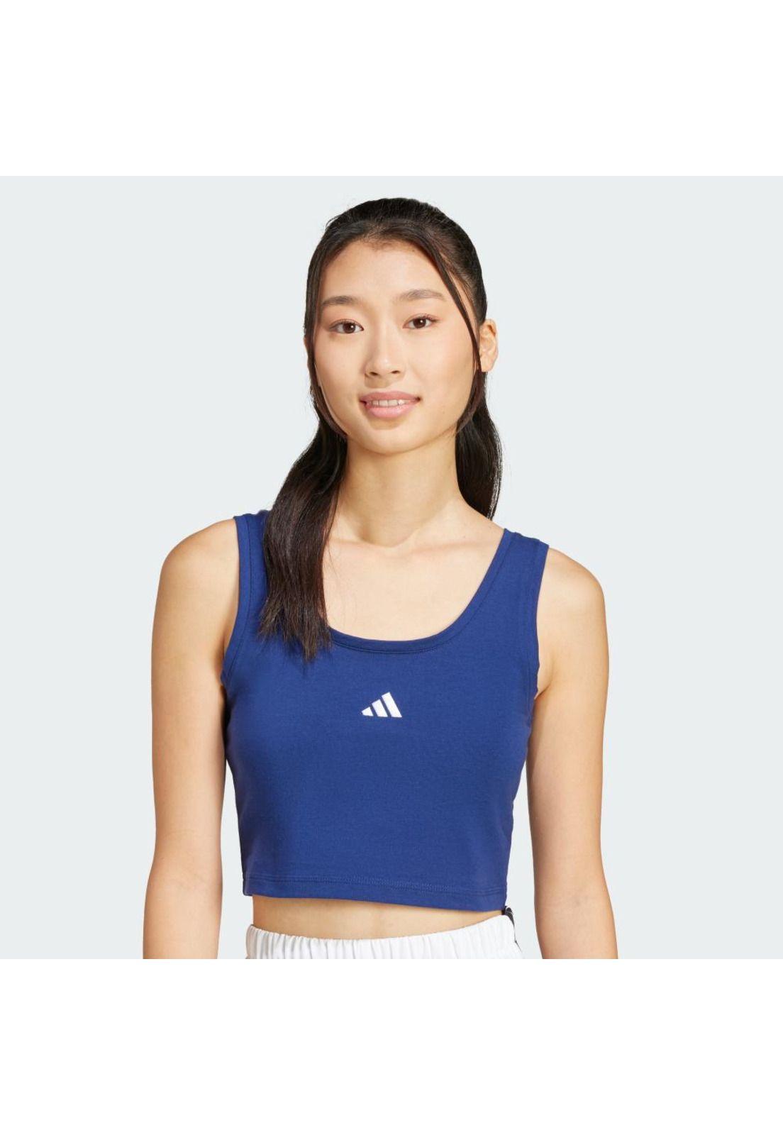 Polera adidas Sin Mangas Essentials Logo Pequeño Algodón-4